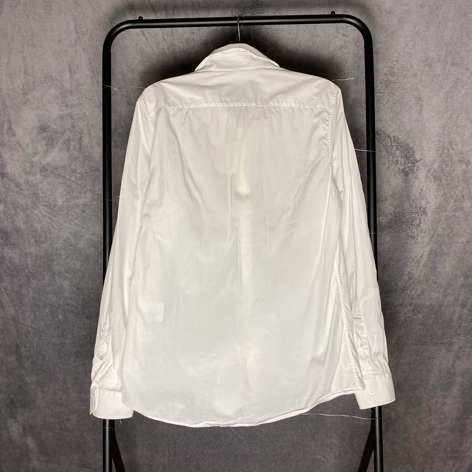 Designer × Gucci Gucci shirt longsleeve plain white classic high end Size US M / EU 48-50 / 2 - 2 Thumbnail