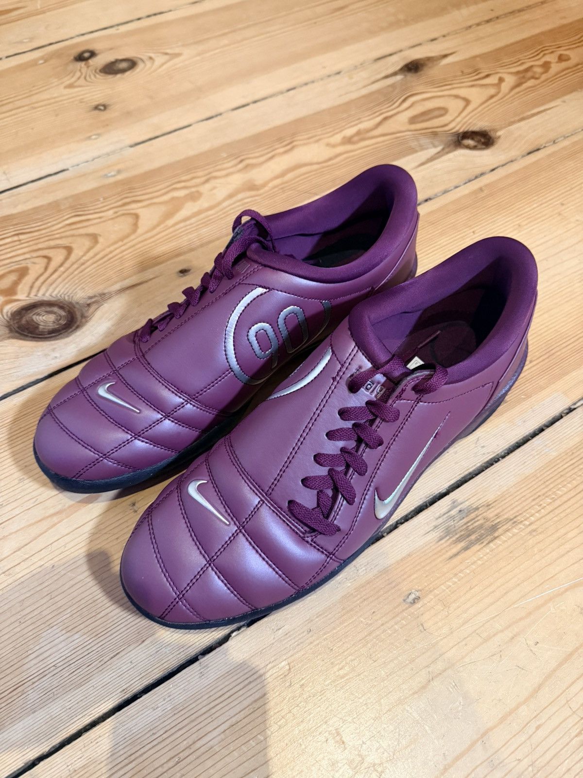 Nike Nike T90 SP “Bordeaux / Metallic Silver / Black” DS, US 13 Size US 13 / EU 46 - 2 Thumbnail