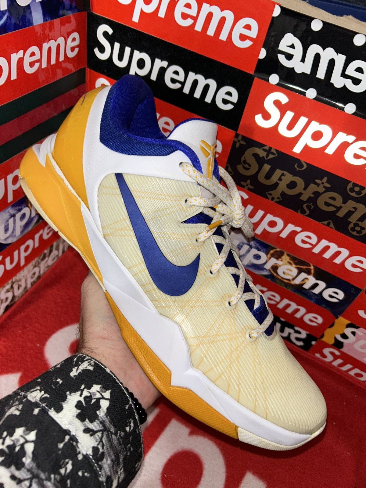 Nike Nike Kobe 7 Lakers Home 488371-101 size 14 Size US 14 / EU 47 - 8 Thumbnail