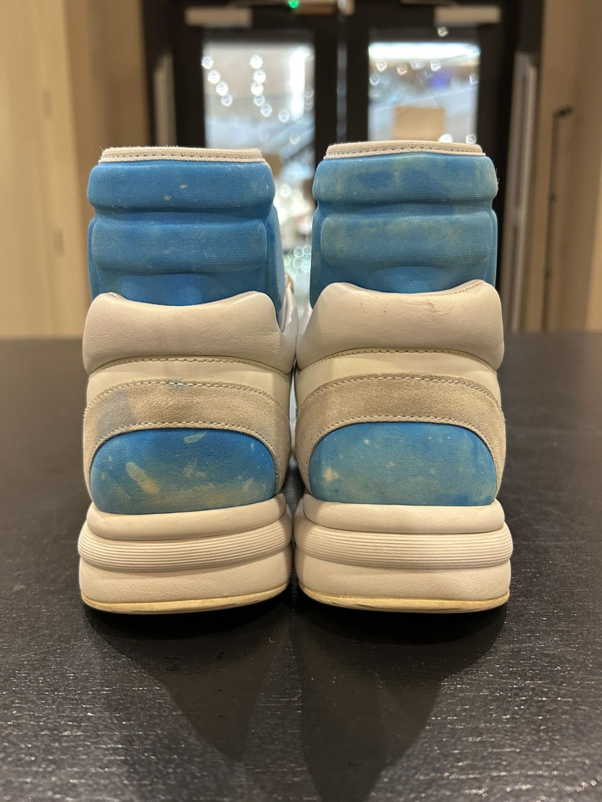 Chanel Chanel Trainer High Top - Blue/White Size US 7 / IT 37 - 5 Thumbnail
