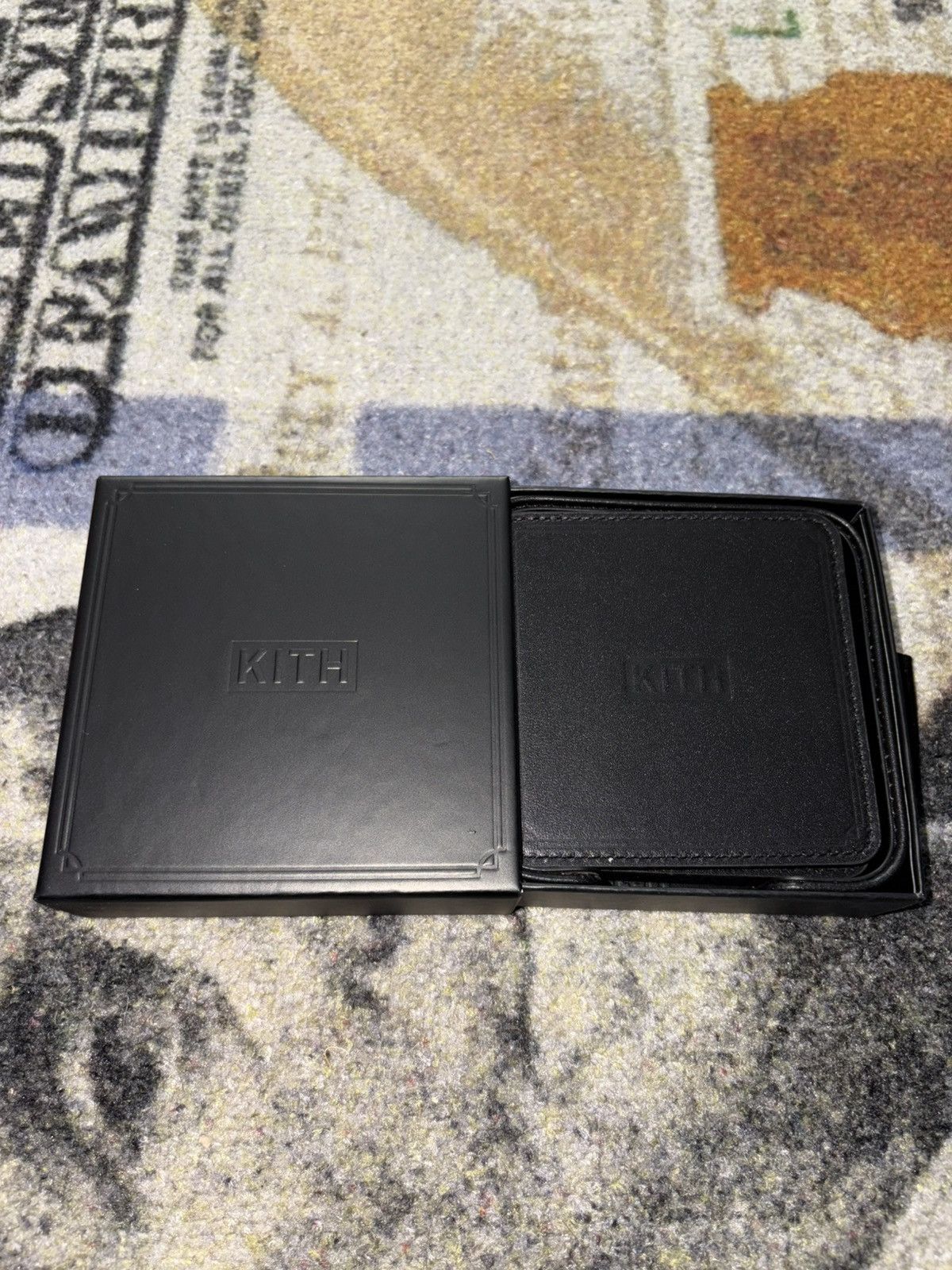 Kith Kith Monogram Leather Coaster Set of 6 Size ONE SIZE - 3 Thumbnail