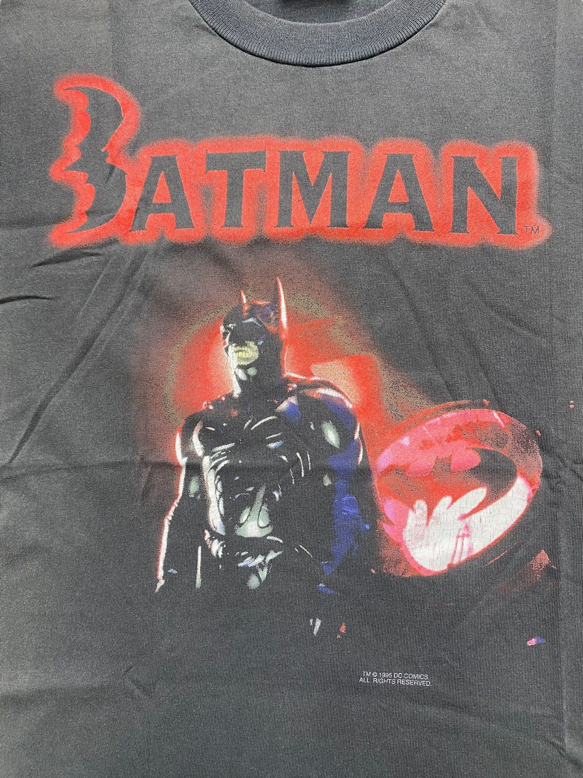 Vintage VINTAGE BATMAN 1995 DC COMIC FADED Size US XXS / EU 40 - 7 Thumbnail