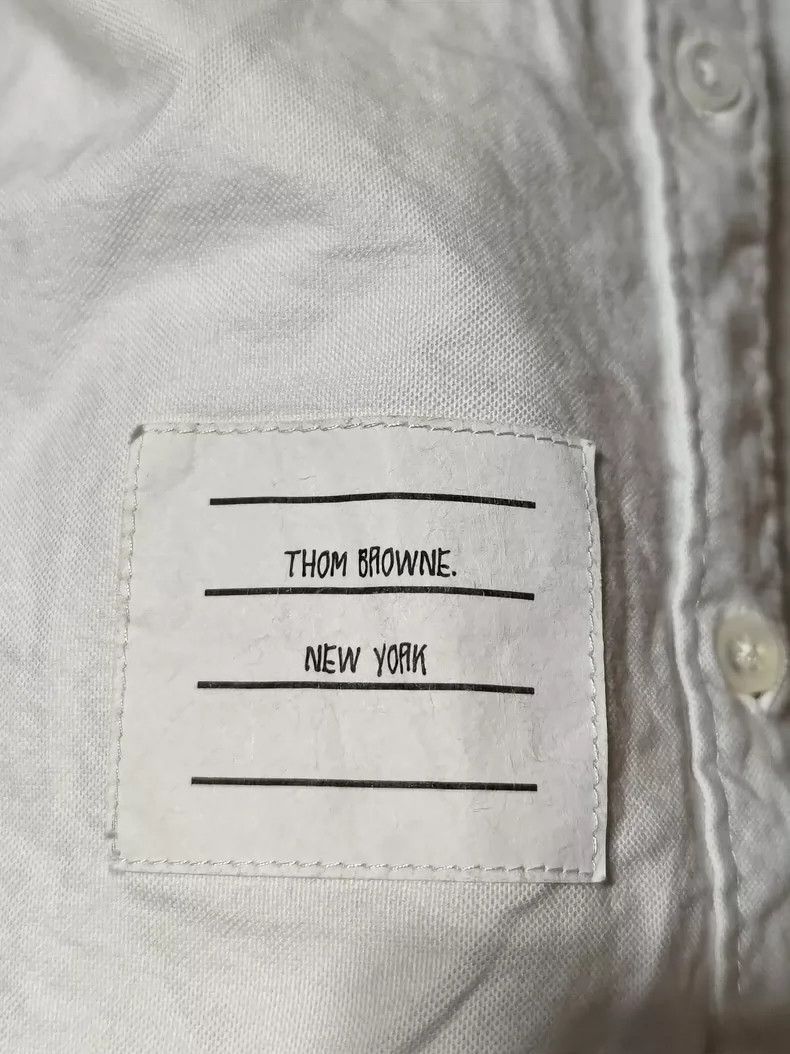 Thom Browne Thom Browne White long-sleeved shirt Size US XS / EU 42 / 0 - 3 Thumbnail