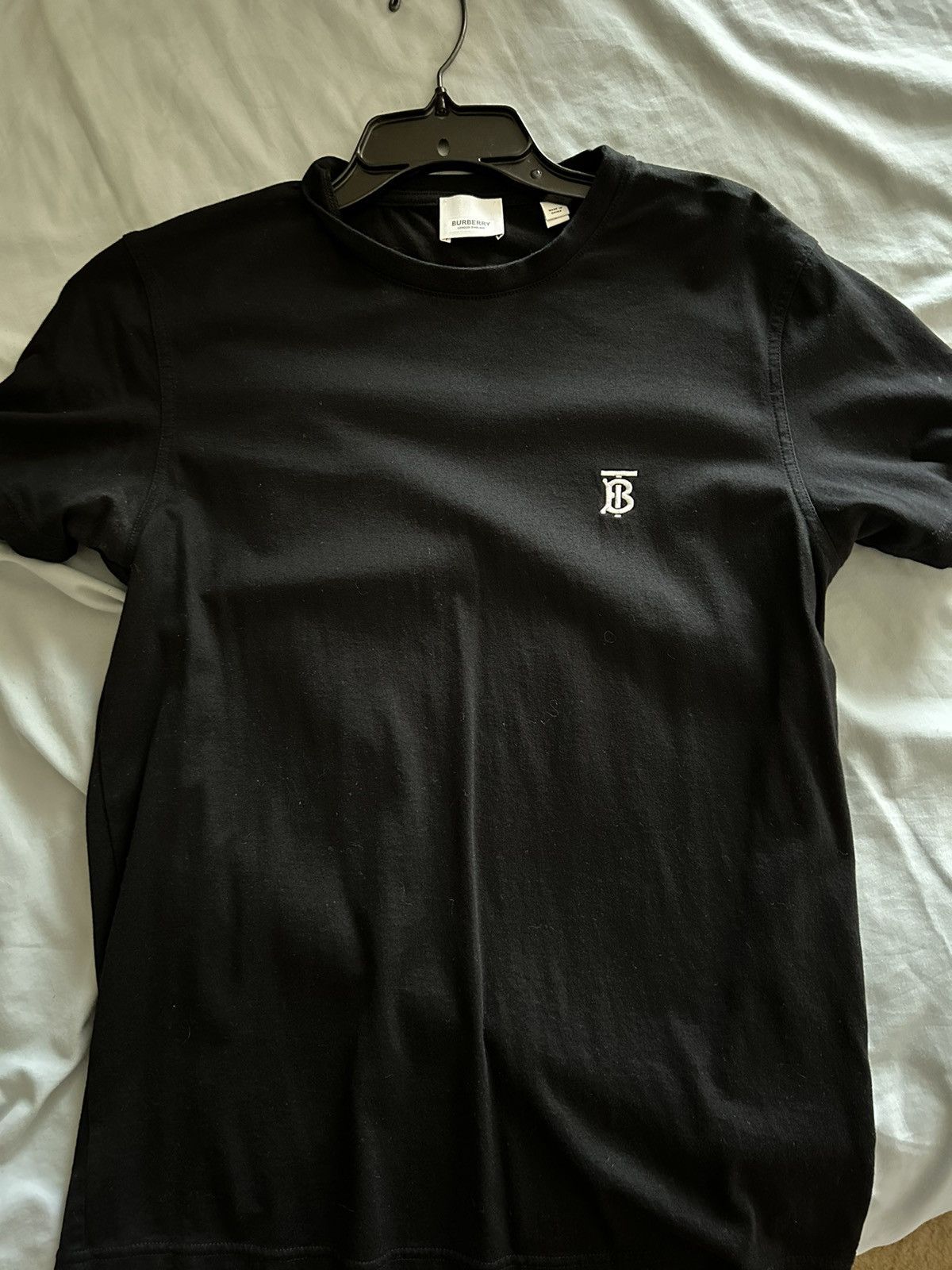Black Burberry Plain T Shirt