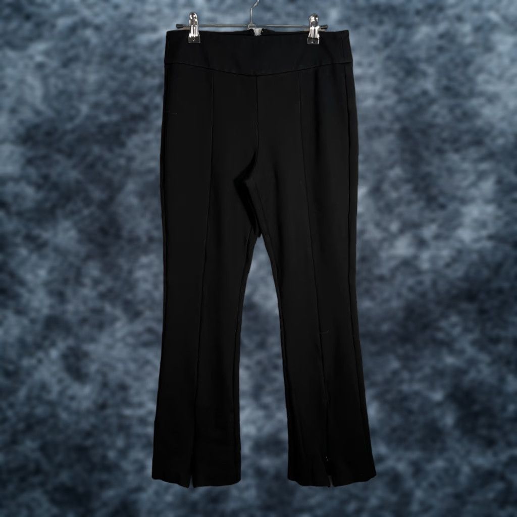 J.Crew J.CREW Womens Small Black Flare Leg Pants Ankle Slit Italian Fabric Pants Womens Small Black Flare Leg Ankle Slit Italian Fabric Size 28" / US 6 / IT 42 - 1 Thumbnail