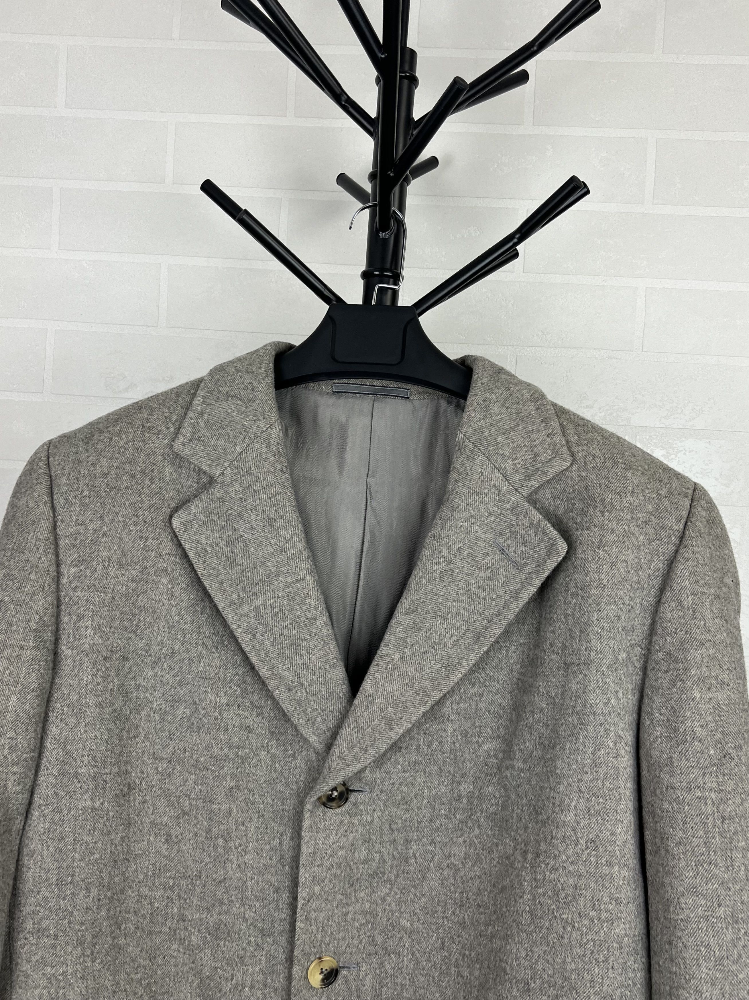 Christian Dior Monsieur CHRISTIAN DIOR Coat Jacket Wool Cashmere Vintage Gray Men's Size US XL / EU 56 / 4 - 3 Thumbnail