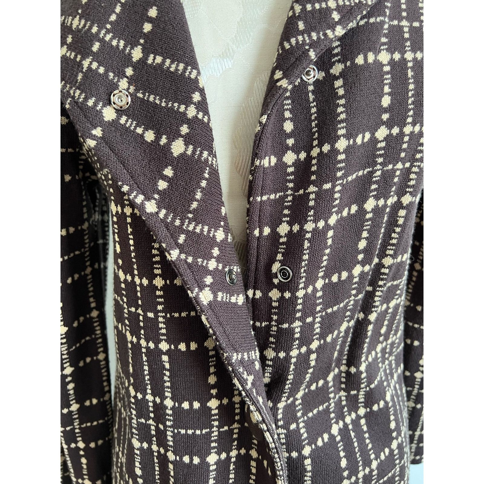 Worthington Worthington Knit Plaid Style Blazer Jacket Small Size S / US 4 / IT 40 - 3 Thumbnail