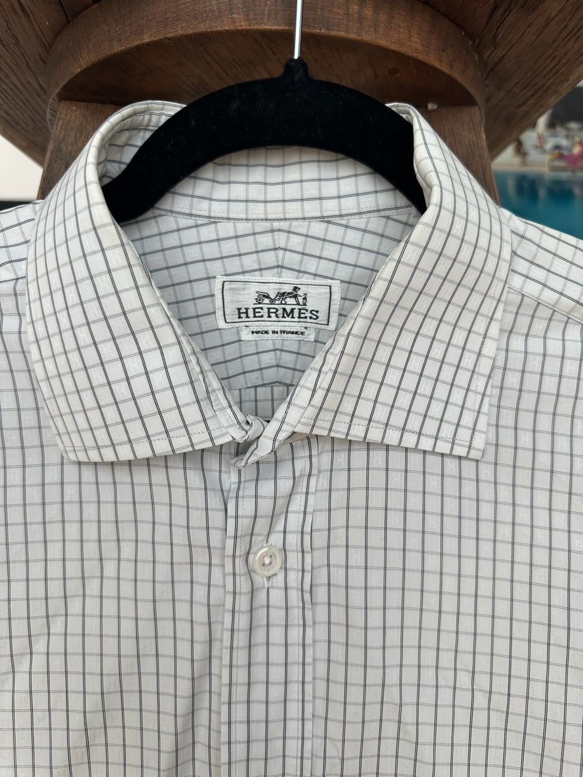 Hermes Hermes botton front shirt Size US L / EU 52-54 / 3 - 2 Thumbnail