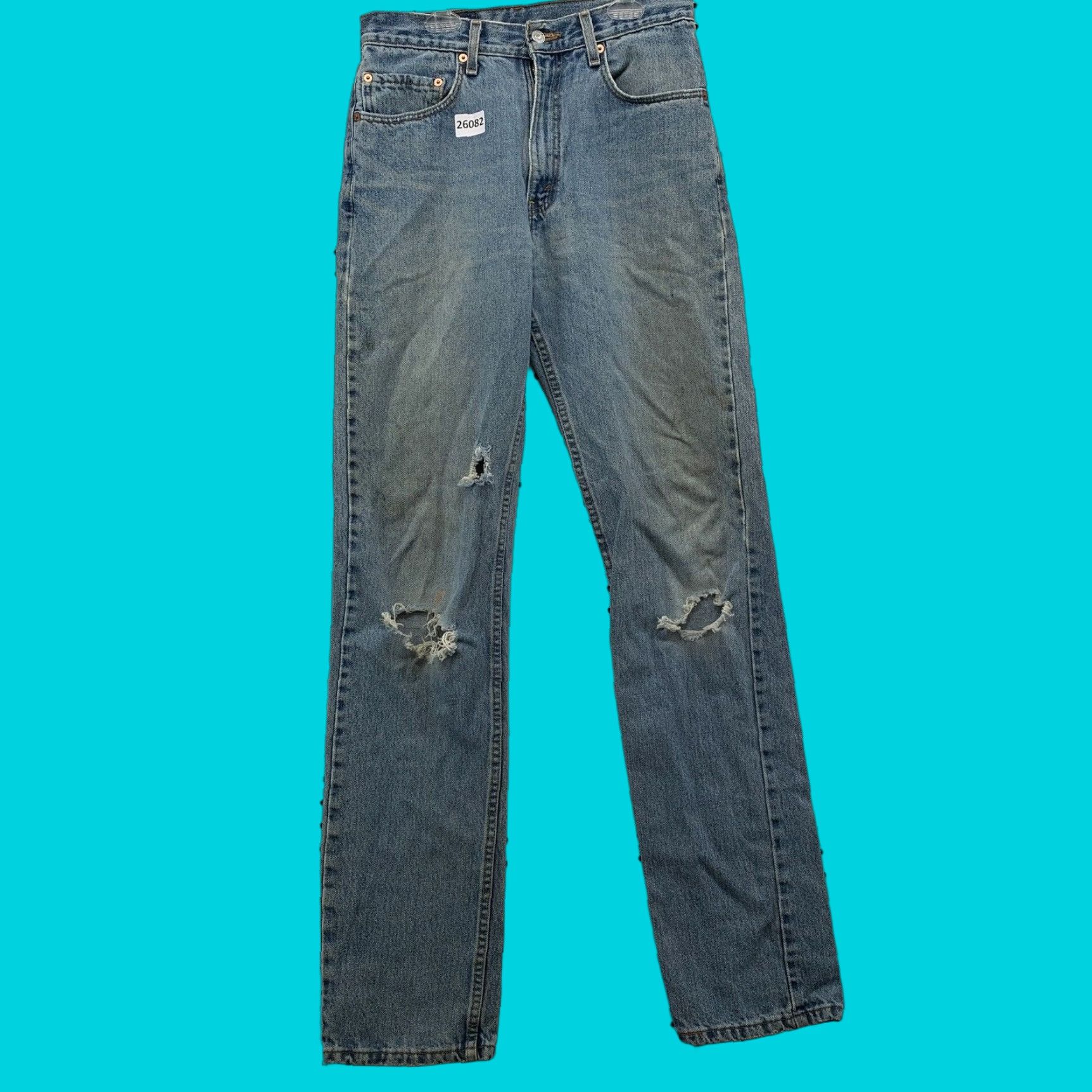Levi's VINTAGE Levi's 505 Blue Denim Jeans Straight Leg Regular Fit 28x35 USA Mens Size US 28 / EU 44 - 1 Thumbnail