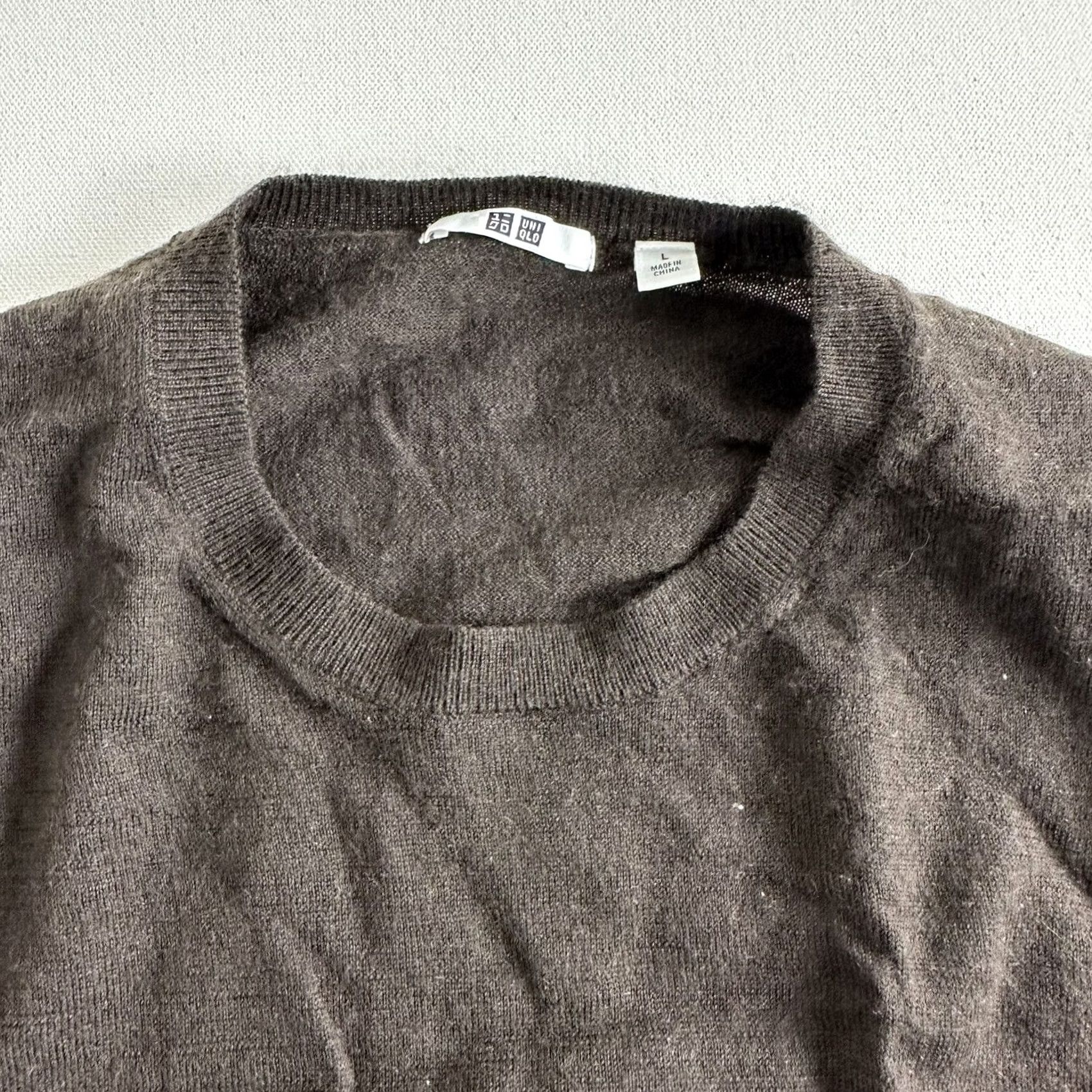 Uniqlo Uniqlo Sweater Pullover Crew Neck Long Sleeve Brown 100% Wool Mark XXL 2XL Top Size US L / EU 52-54 / 3 - 4 Thumbnail