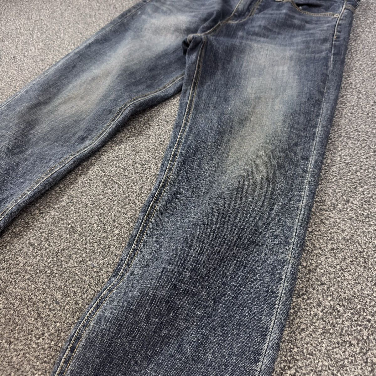 Indigo 🇯🇵 Japanese Indigo Denim Rugged Jeans Size US 30 / EU 46 - 5 Thumbnail
