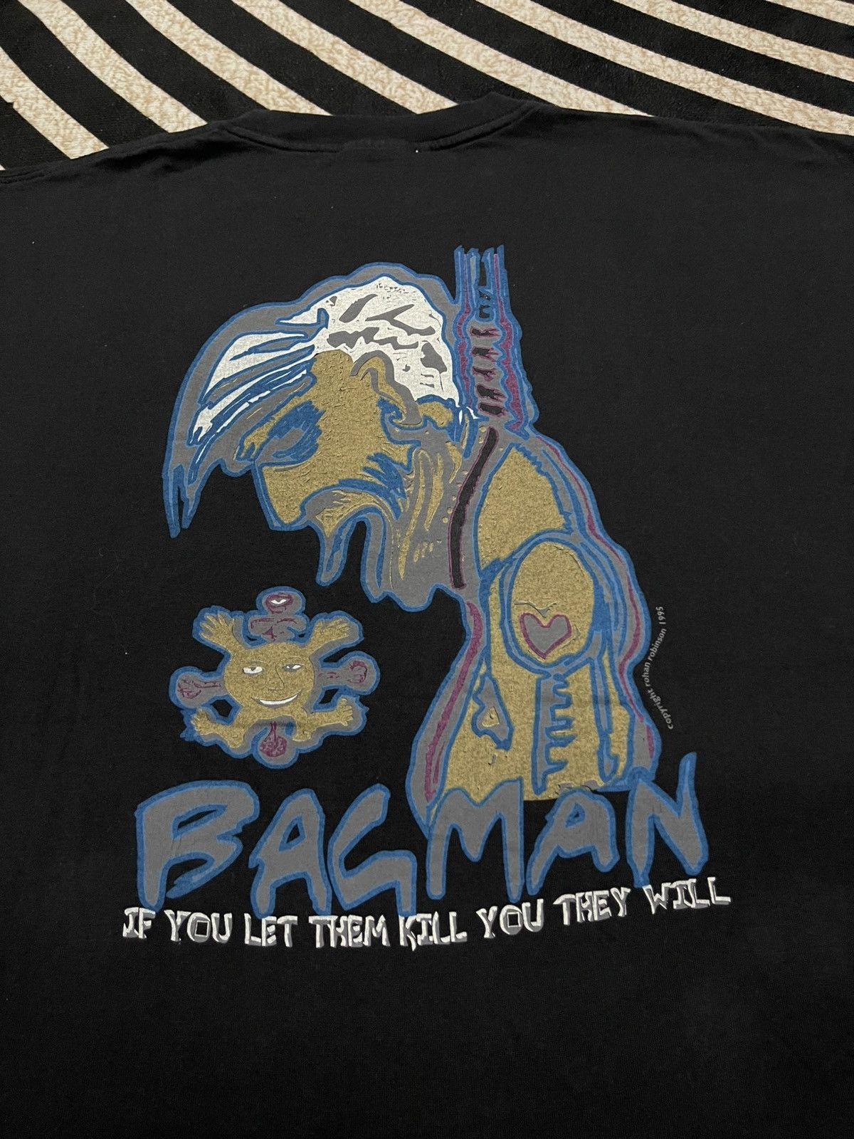 Other 1995 ROHAN ROBINSON BAG MAN “IF LET THEM KILL YOU THEY WILL” Size US L / EU 52-54 / 3 - 13 Thumbnail