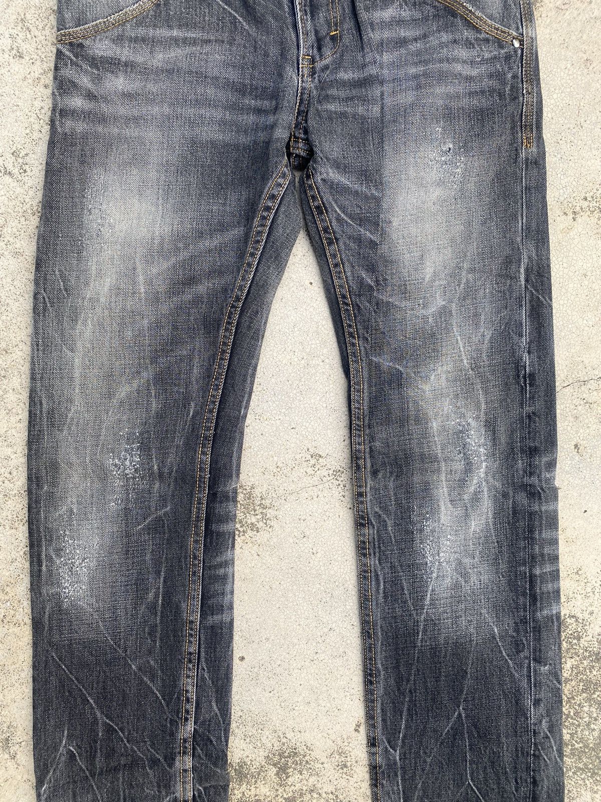If Six Was Nine Japanese Brand Semantic Clawmark Straightcut Denim Jeans Size US 31 - 7 Thumbnail