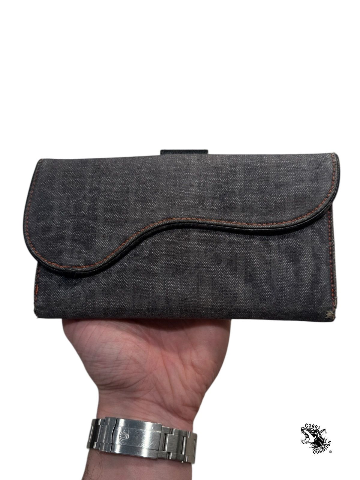 Dior Dior denim saddle wallet Size ONE SIZE - 1 Thumbnail