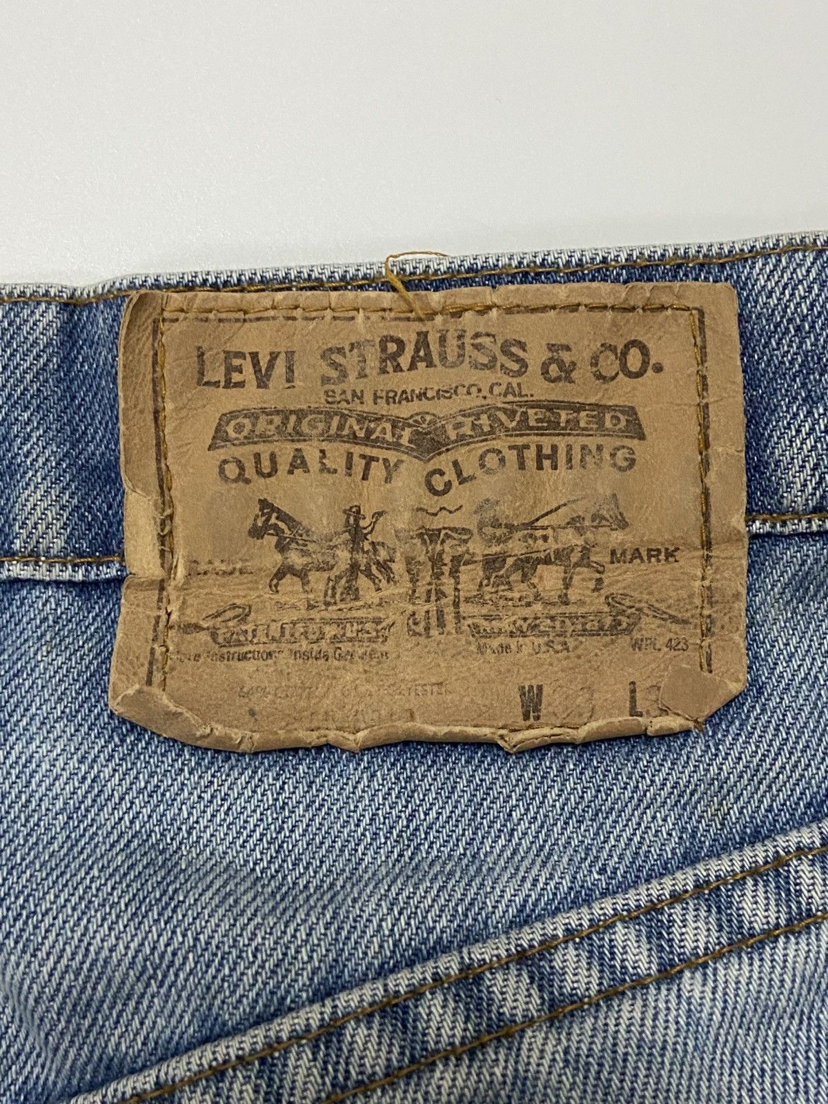 Levi's Vintage Clothing VINTAGE DISTRESSED LEVI'S 505 ORANGE TAB Size US 33 - 8 Thumbnail