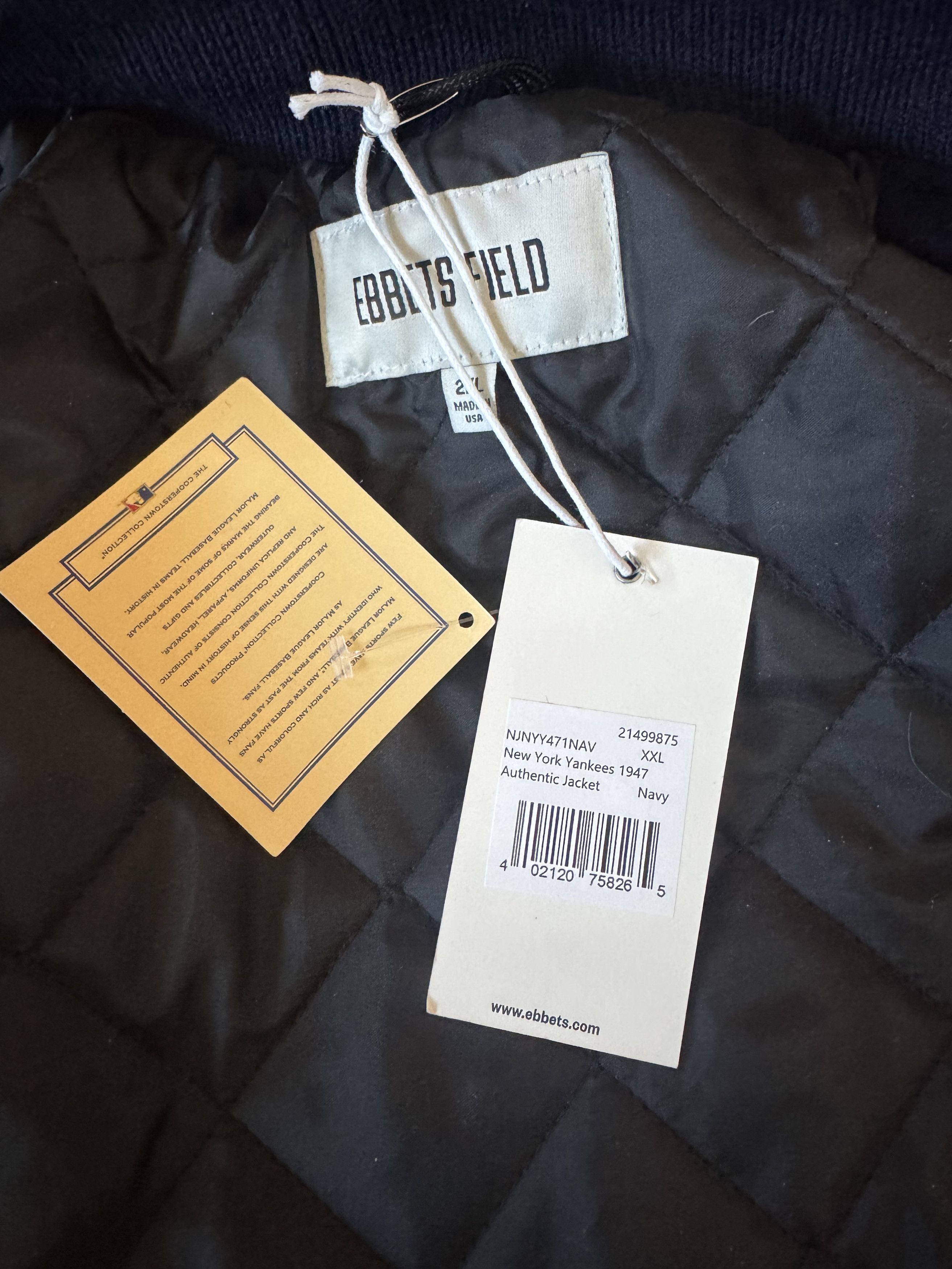 Ebbets Field Flannels NWT Ebbets Field Flannels Yankees XXL Jacket Size US XXL / EU 58 / 5 - 5 Thumbnail
