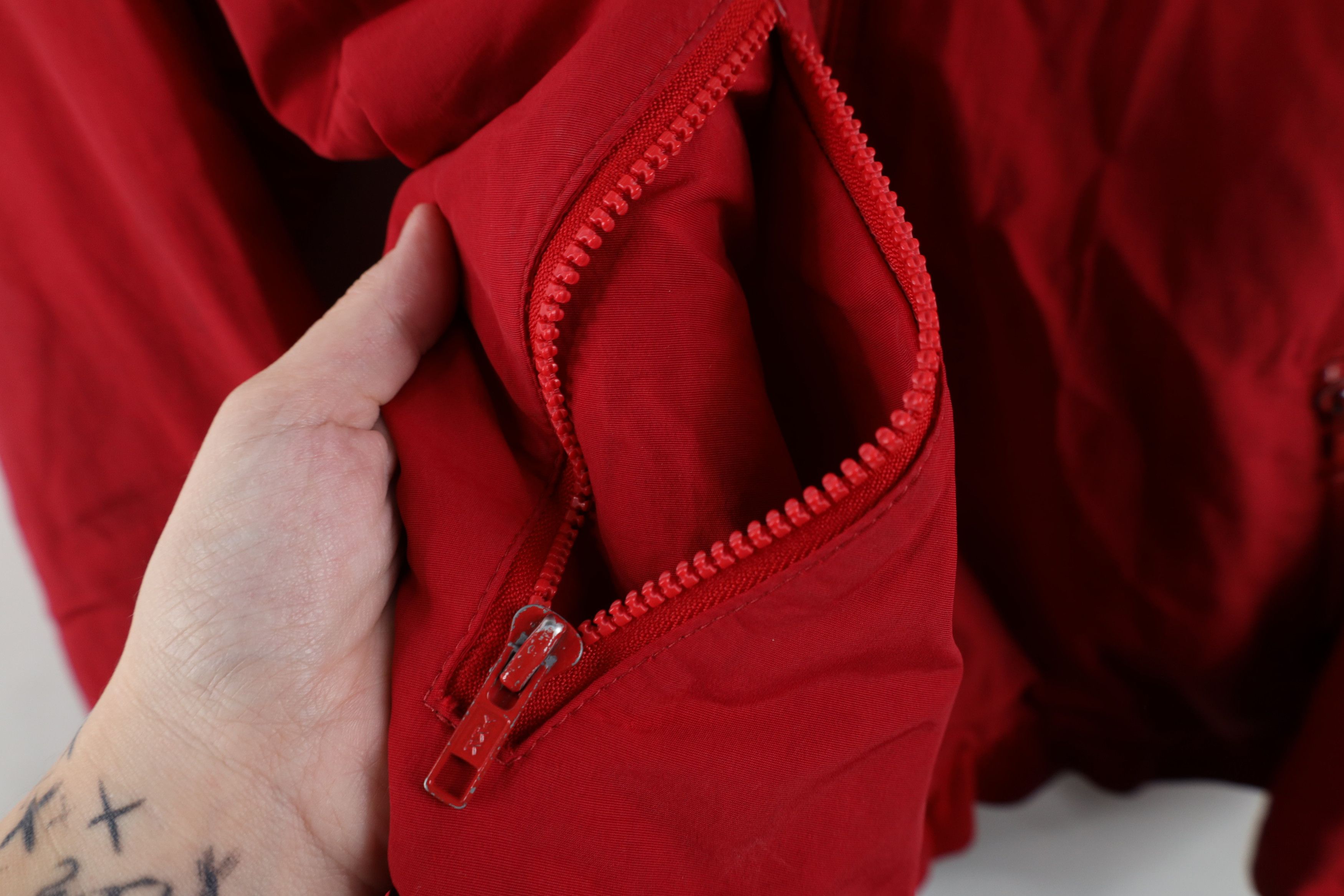 Lands' End Vintage 90s Lands End Fleece Lined Squall Jacket Red USA Size US XL / EU 56 / 4 - 6 Thumbnail