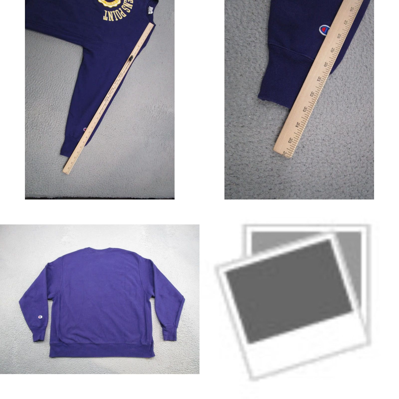 Champion VINTAGE Champion Sweatshirt Pointers 2XL SZ Purple Long Sleeve Crew Neck Regular Men Sports Reverse Weave 1990s Size US XXL / EU 58 / 5 - 8 Thumbnail