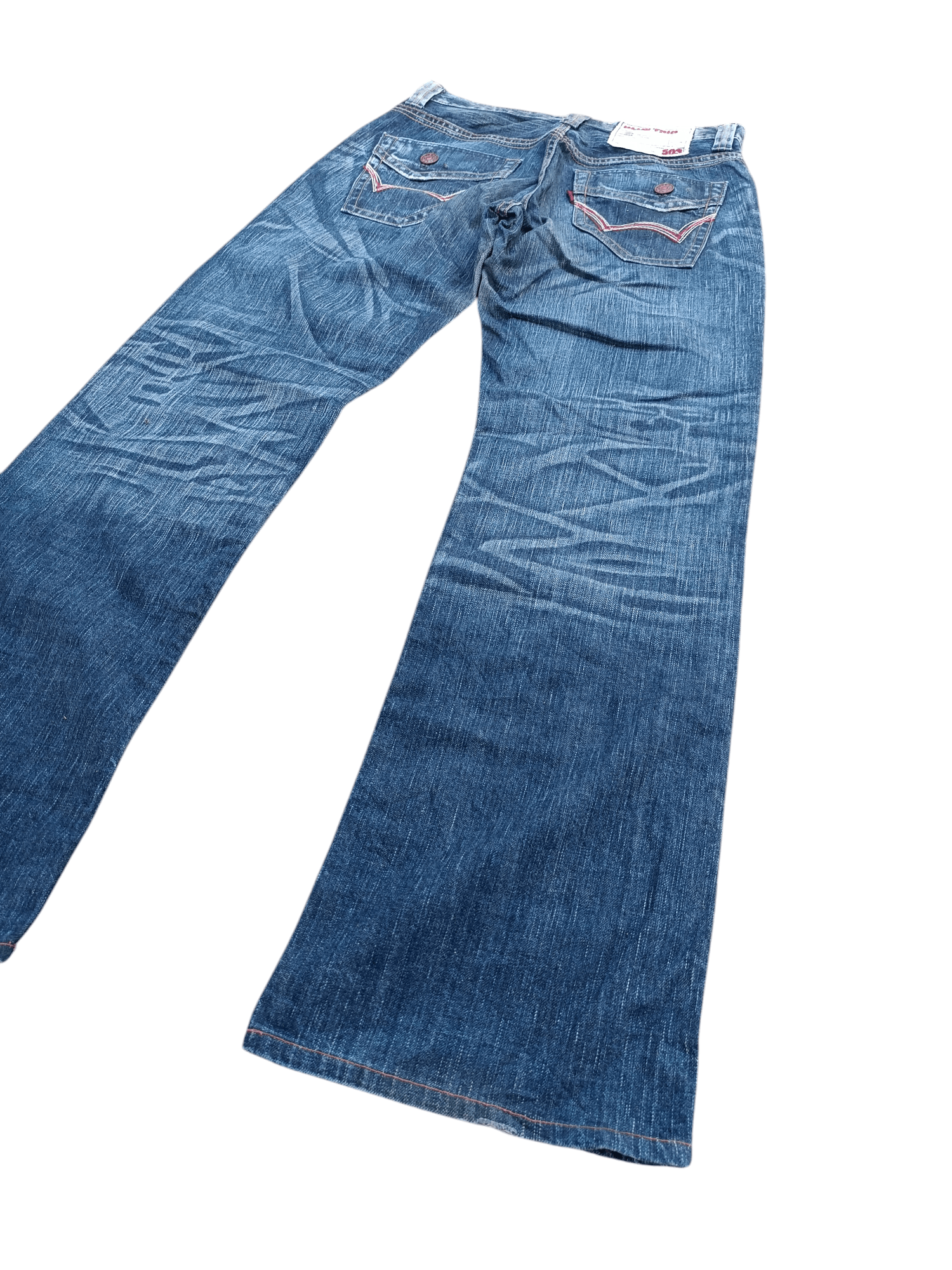 Edwin × Japanese Brand Vintage Edwin 503 Bootcut Whiskers Faded Denim Size US 30 / EU 46 - 17 Thumbnail