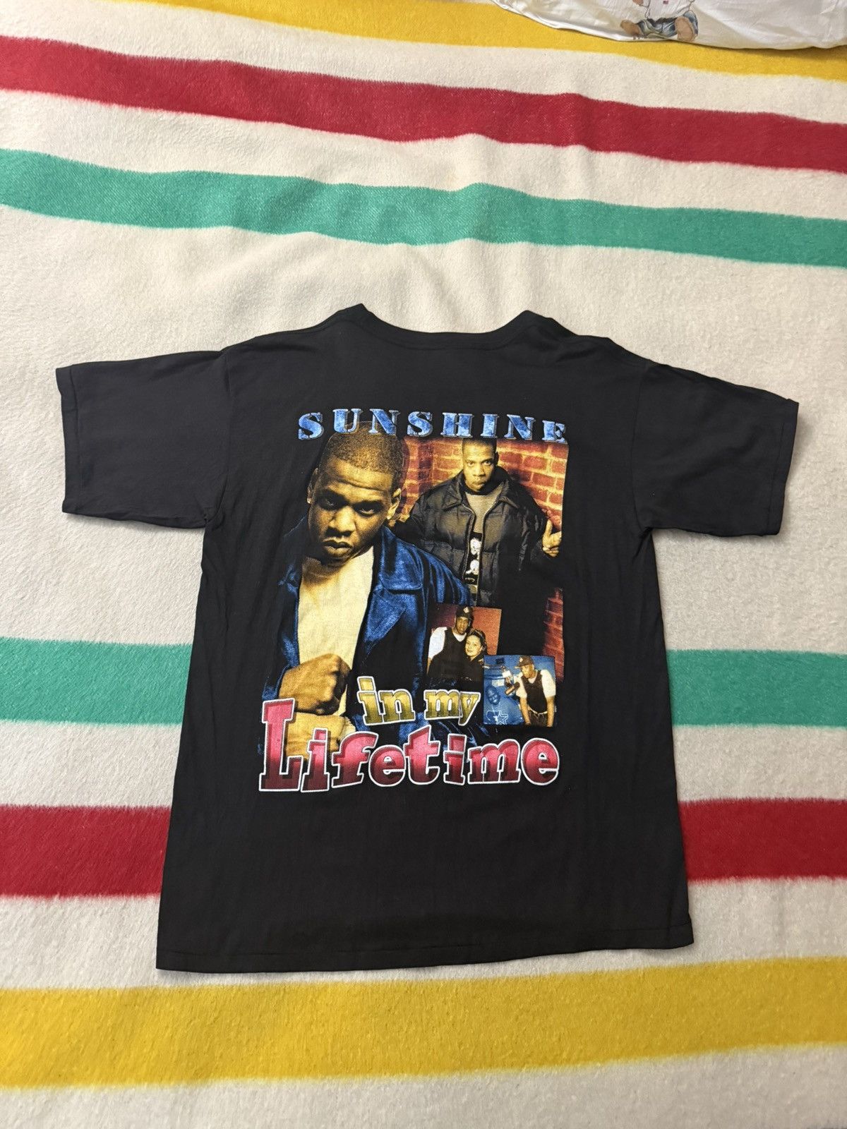 Rap Tees Vintage 90s JAY-Z Sunshine In My Lifetime Rap Tee Size XL Size US XL / EU 56 / 4 - 2 Thumbnail