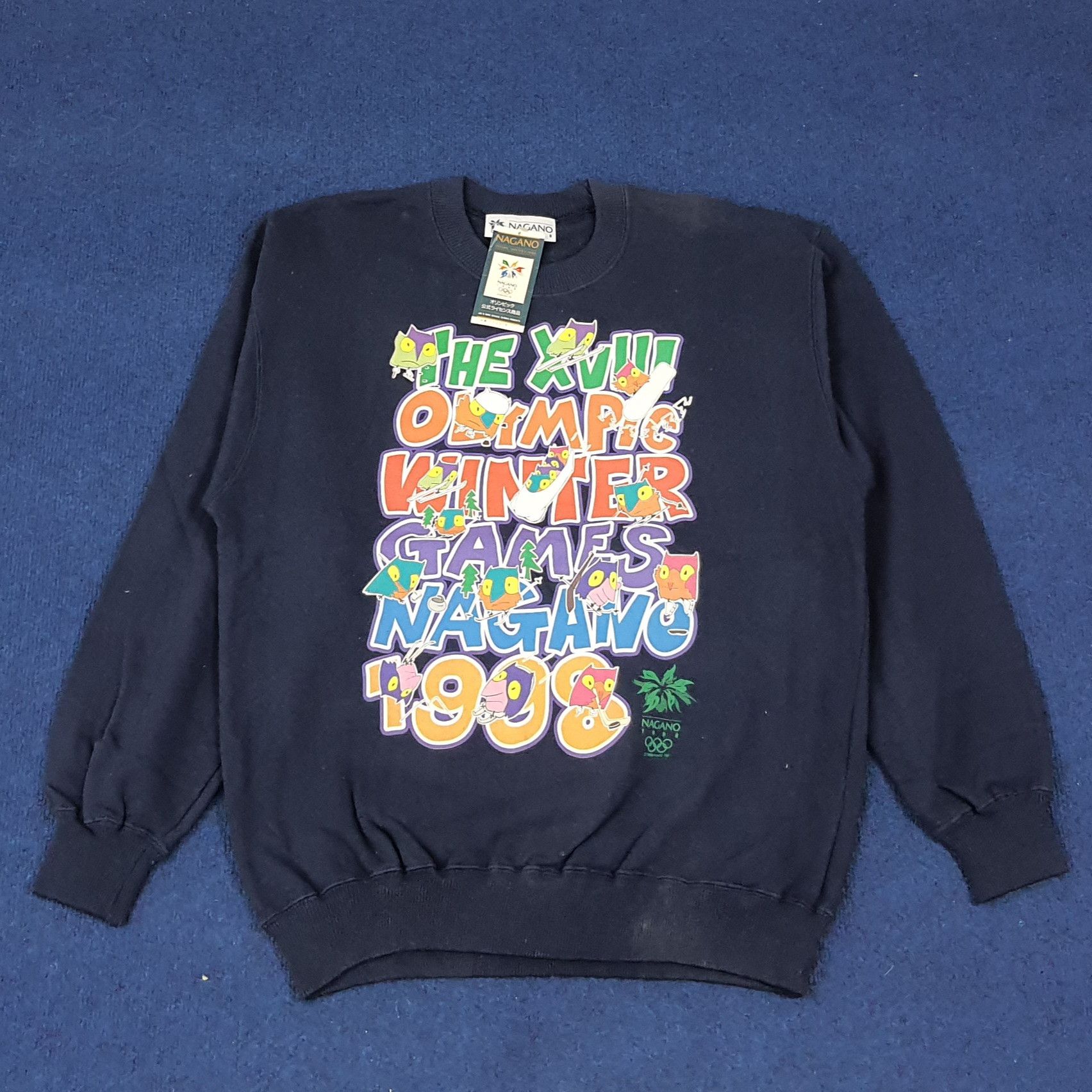 Japanese Brand × Vintage Vintage NAGANO 1998 Olympic Winter Game 90s Sweatshirt Size US M / EU 48-50 / 2 - 1 Thumbnail