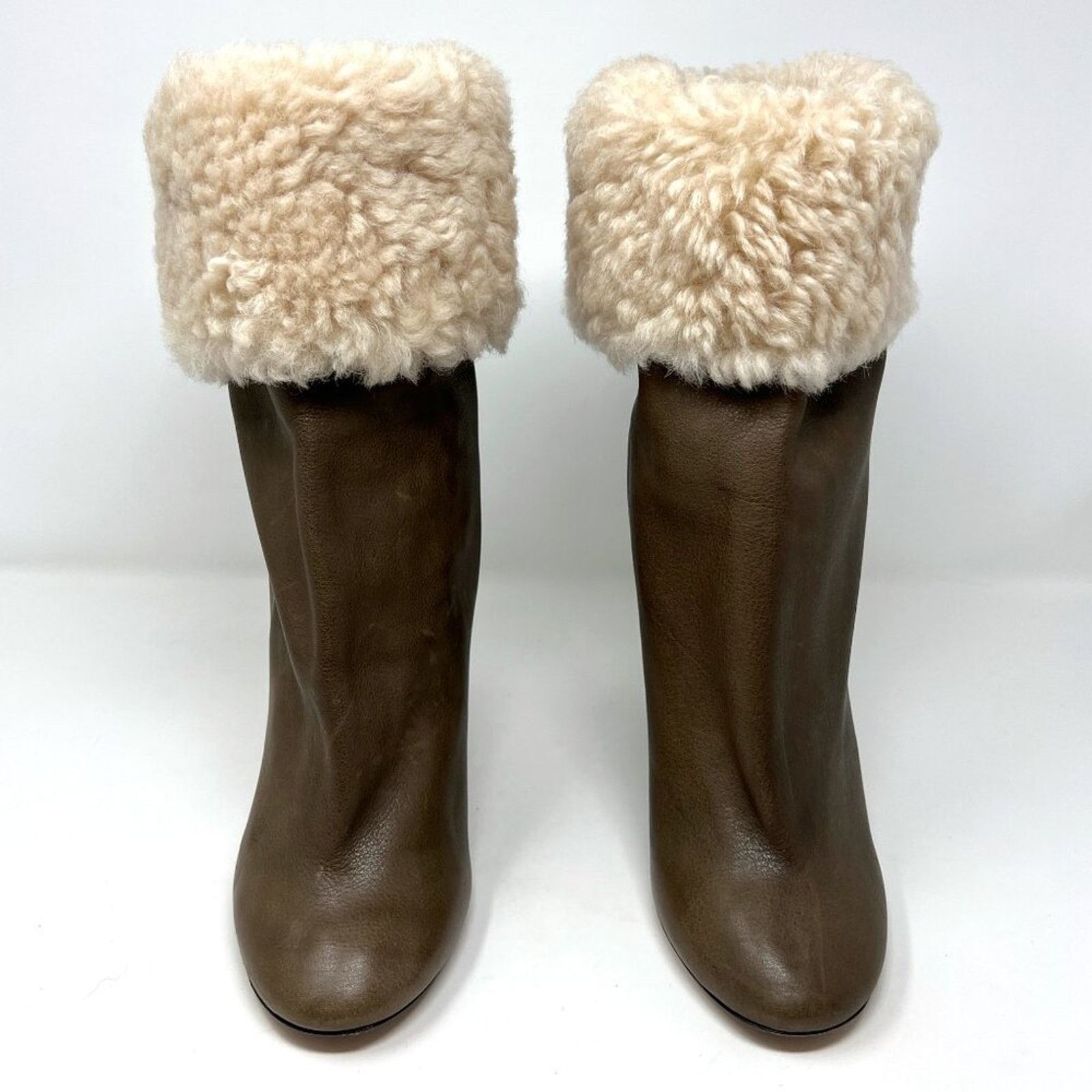 Isabel Marant Isabel Marant Brown Leather Shearling Lafkee Tall Boots Size US 10 / IT 40 - 3 Thumbnail