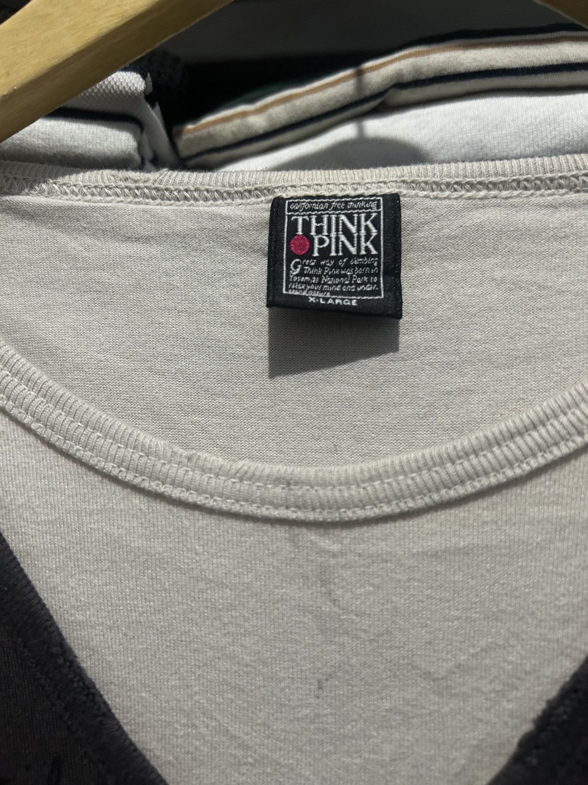 Japanese Brand Think Pink rocker longsleeve tshirt Size XL / US 12-14 / IT 48-50 - 3 Thumbnail