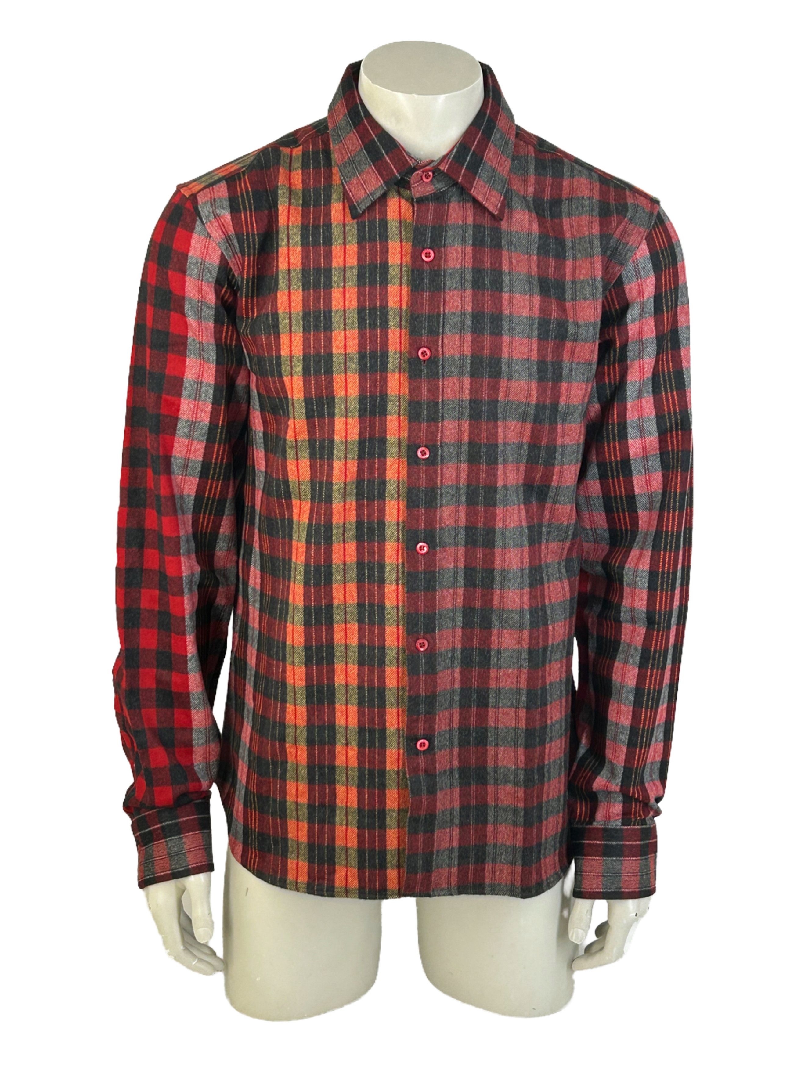 Fendi FENDI MULTI COLOUR FLANNEL CHECK SHIRT SIZE 45 Size US XXL / EU 58 / 5 - 1 Thumbnail