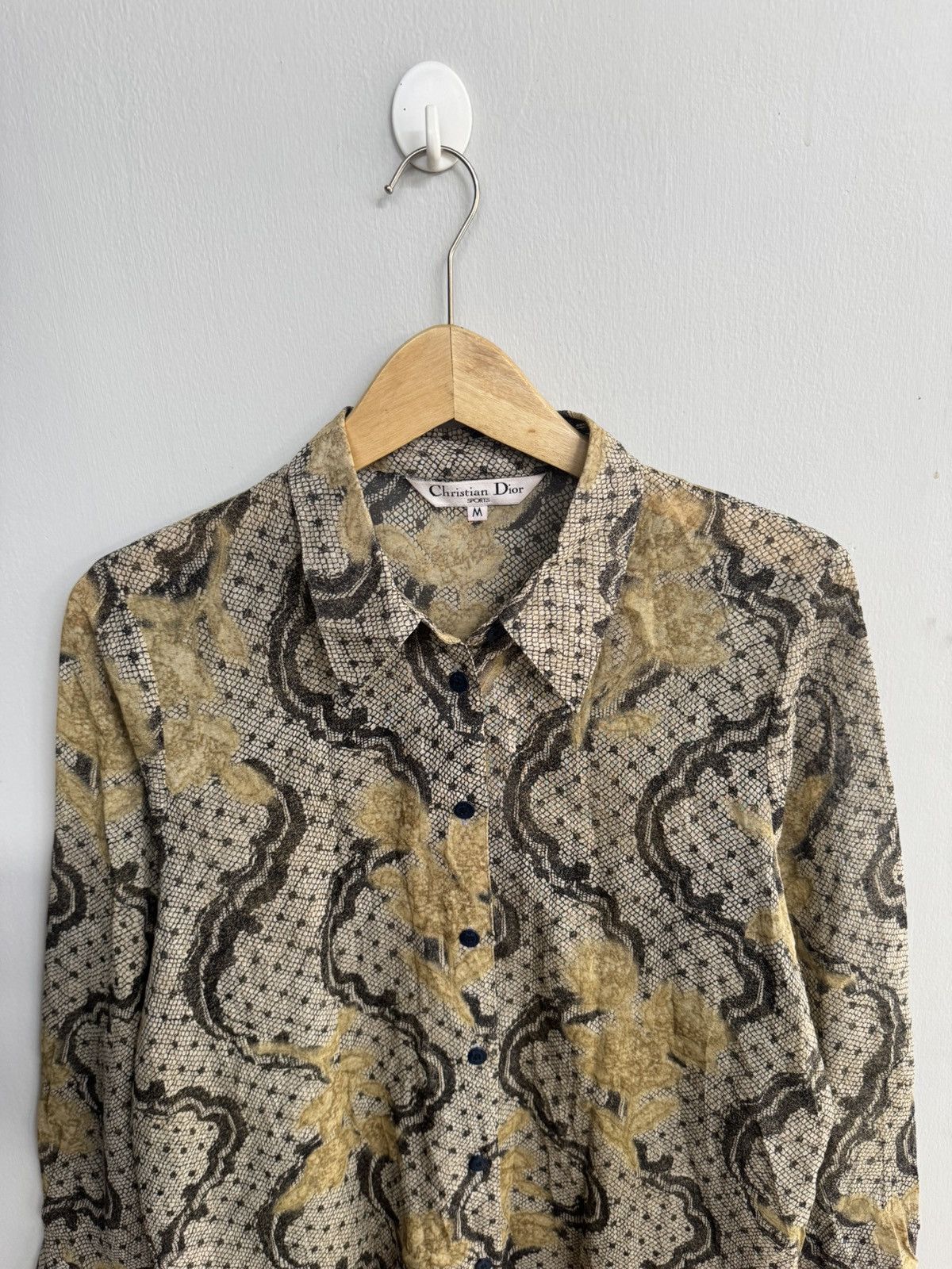 Christian Dior Monsieur CHRISTIAN DIOR FLORALS FLOWER MOTIF BUTTON LONG SHIRT Size US M / EU 48-50 / 2 - 2 Thumbnail