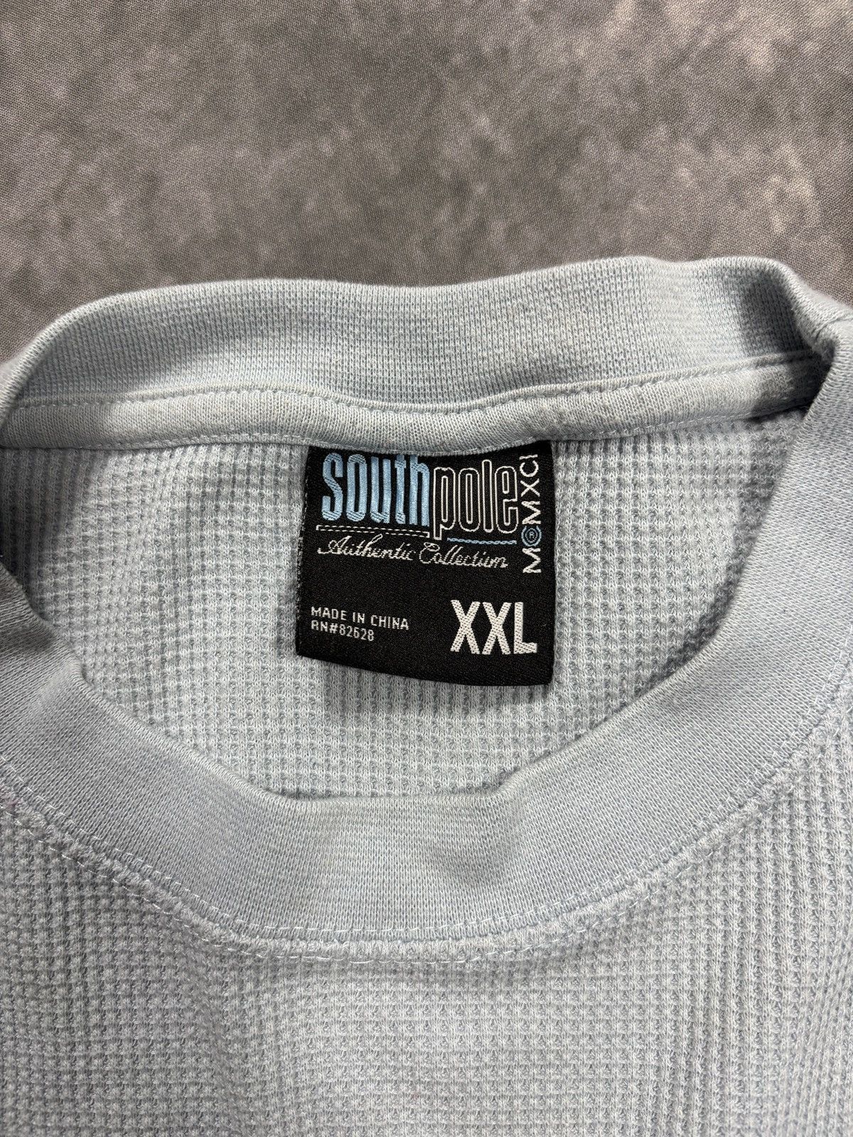 Southpole Y2K Vintage Southpole Thermal Longsleeve Waffle Knit 1990s Size US XXL / EU 58 / 5 - 3 Thumbnail