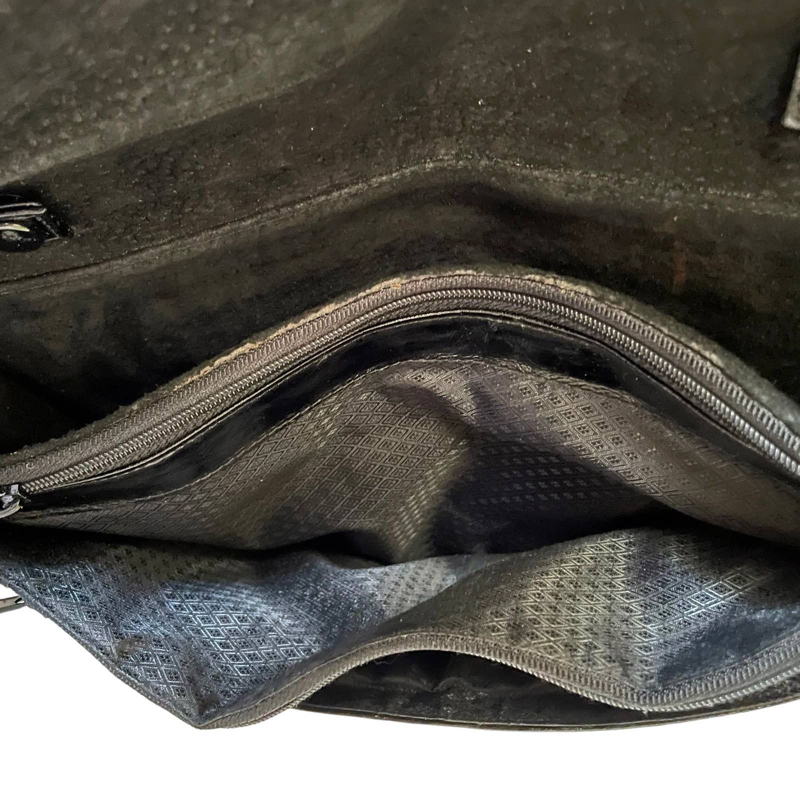 Vintage Vintage Eel Skin Black Leather Shoulder Bag Clutch Purse Size ONE SIZE - 5 Thumbnail