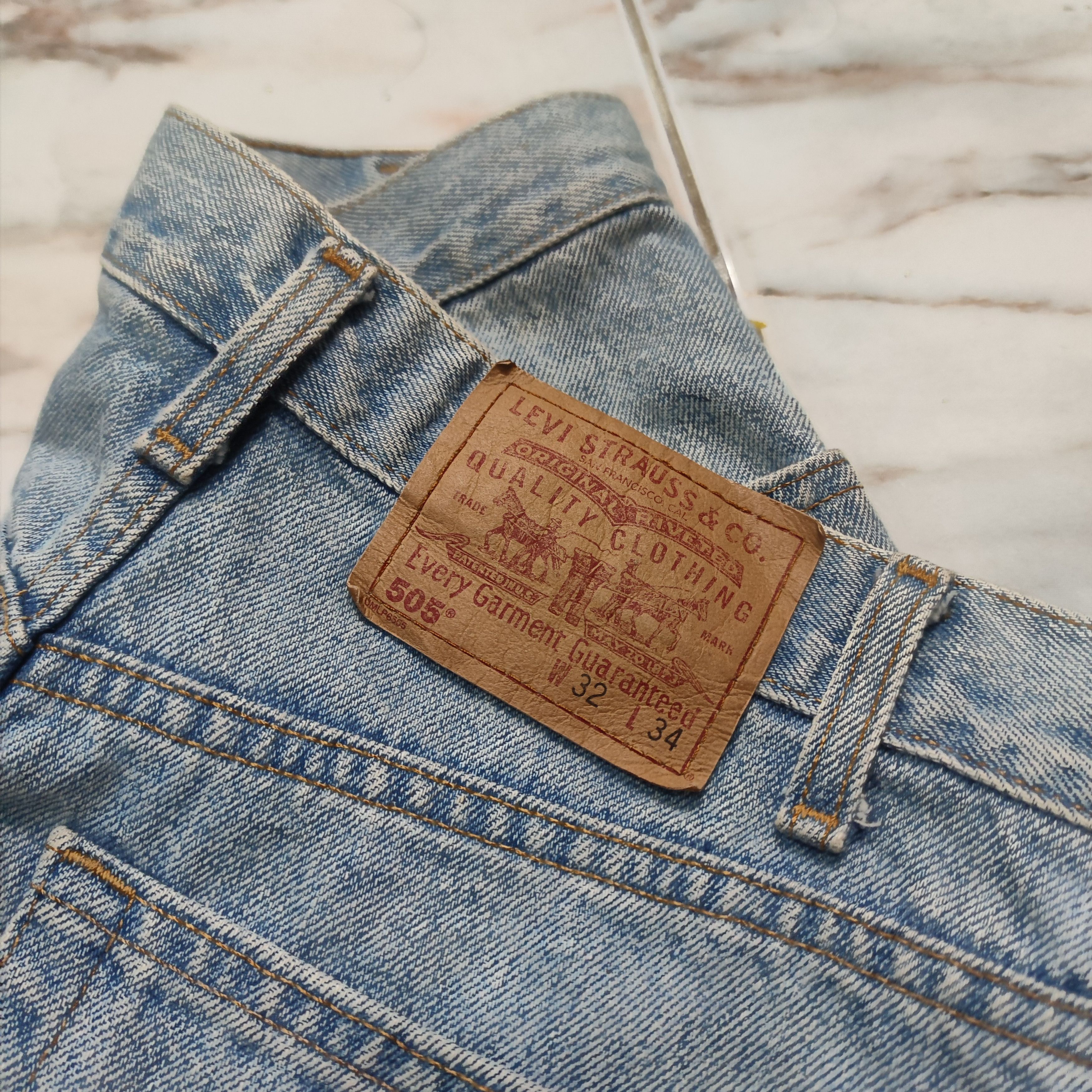 Levi's × Vintage VINTAGE LEVI'S STRAUSS & CO LOT 505 DISTRESSED JEAN W32 L34 Size US 32 / EU 48 - 4 Thumbnail