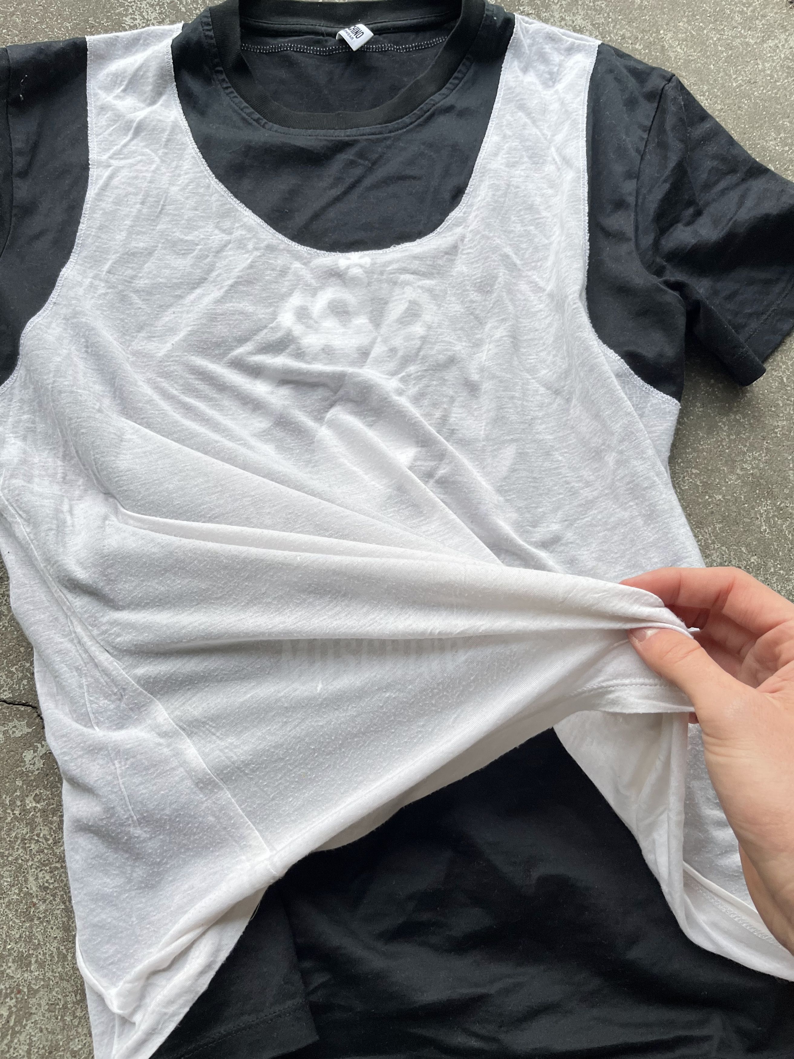 Moschino Moschino underwear double layer t-shirt Size US M / EU 48-50 / 2 - 3 Thumbnail