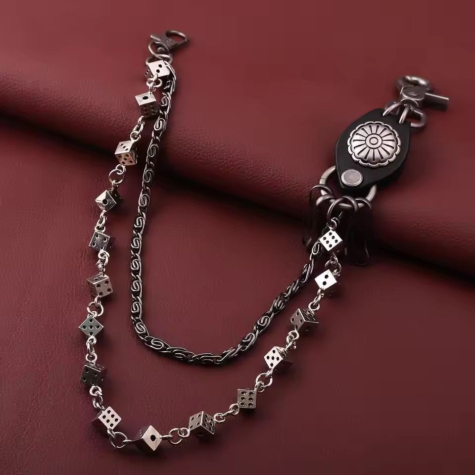 Jewelry Industrial Multi-Link Wallet Chain | Heavyweight Silver-Tone Size ONE SIZE - 5 Thumbnail