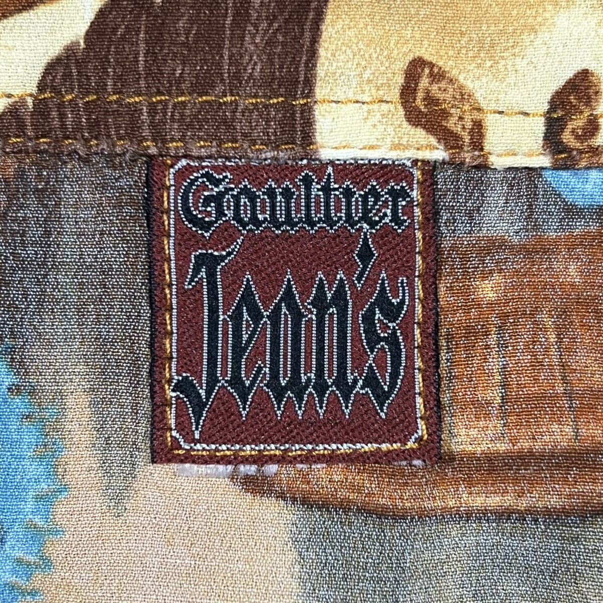 Jean Paul Gaultier |[ SS97 Jean Paul Gaultier Egyptian Print Button Up Shirt ]| Size US S / EU 44-46 / 1 - 8 Thumbnail