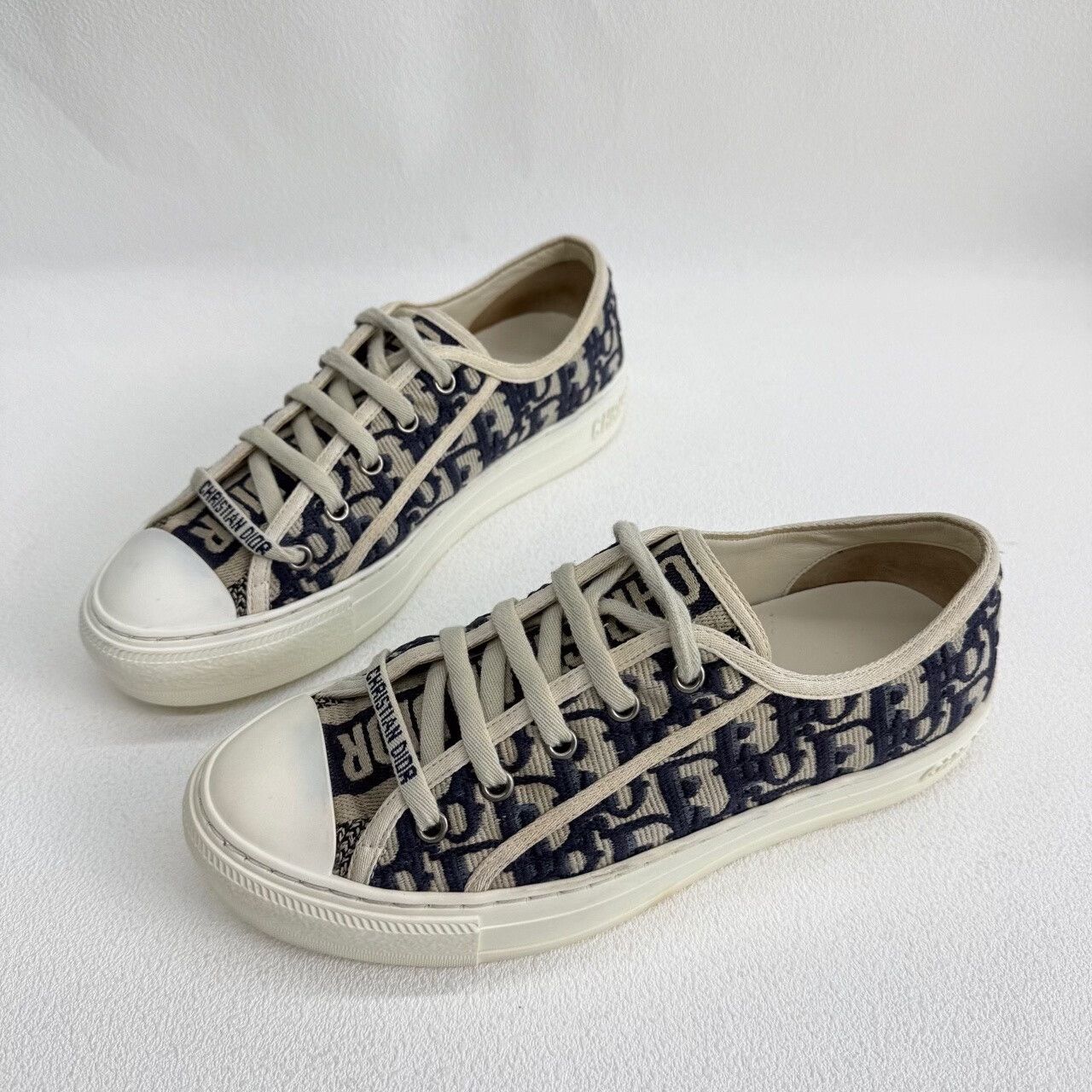 Dior Dior Blue Lowtop Sneakers us_6-5 Women Size US 6.5 / IT 36.5 - 1 Thumbnail