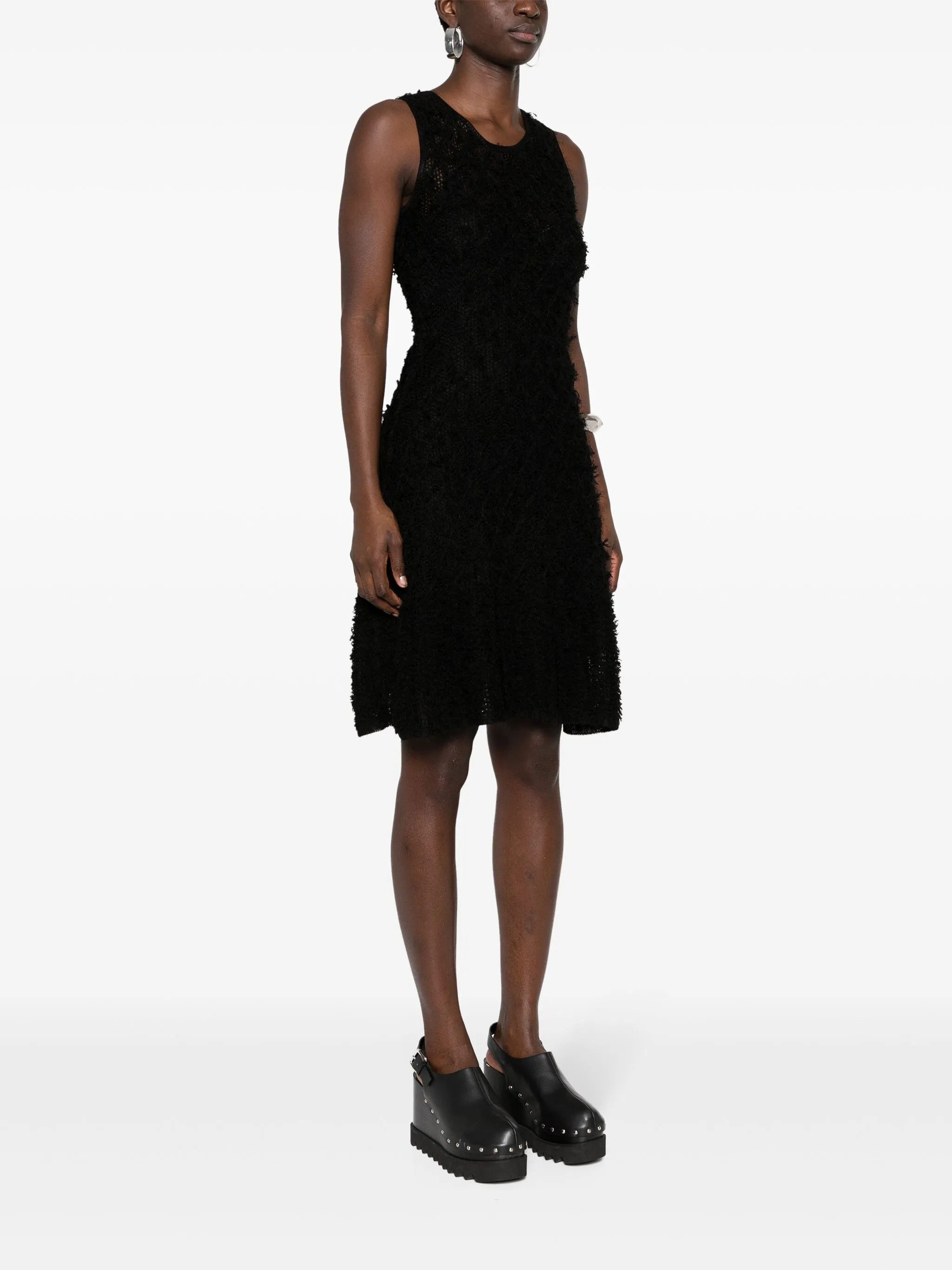 Chloe o1y0825 Mini Dress in Black Size S / US 4 / IT 40 - 3 Thumbnail