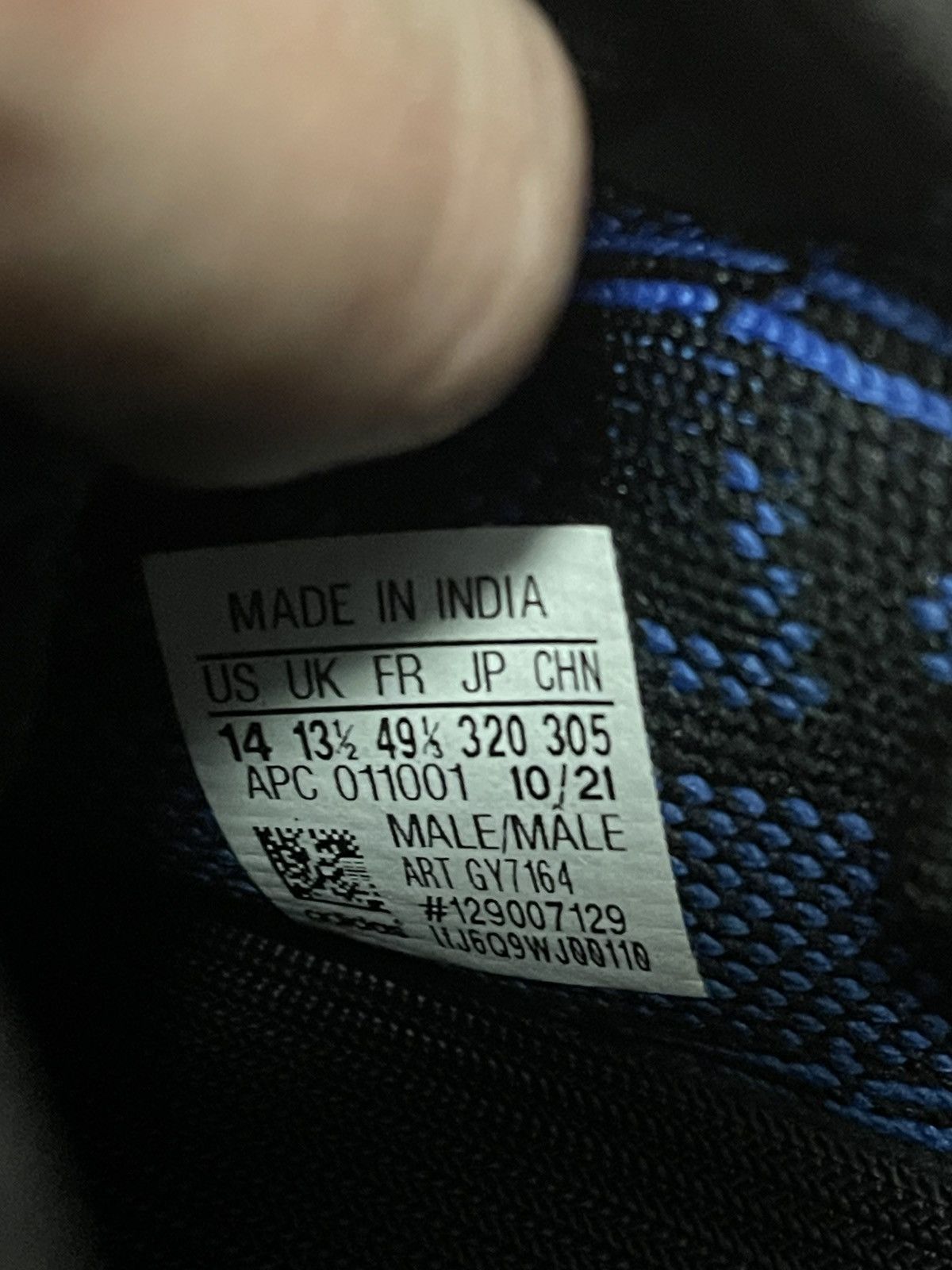 Adidas Size 14 - adidas Yeezy Boost 350 V2 Dazzling Blue Black Size US 14 / EU 47 - 9 Thumbnail