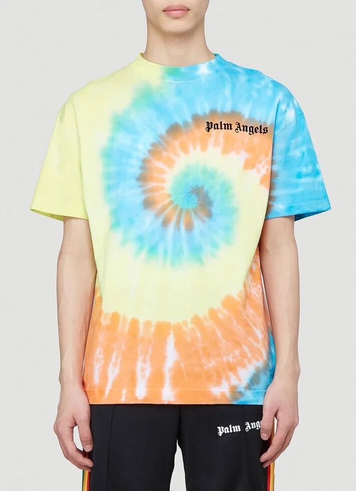 Palm Angels Multicolour Tie Dye Logo T-Shirt Size US M / EU 48-50 / 2 - 2 Thumbnail