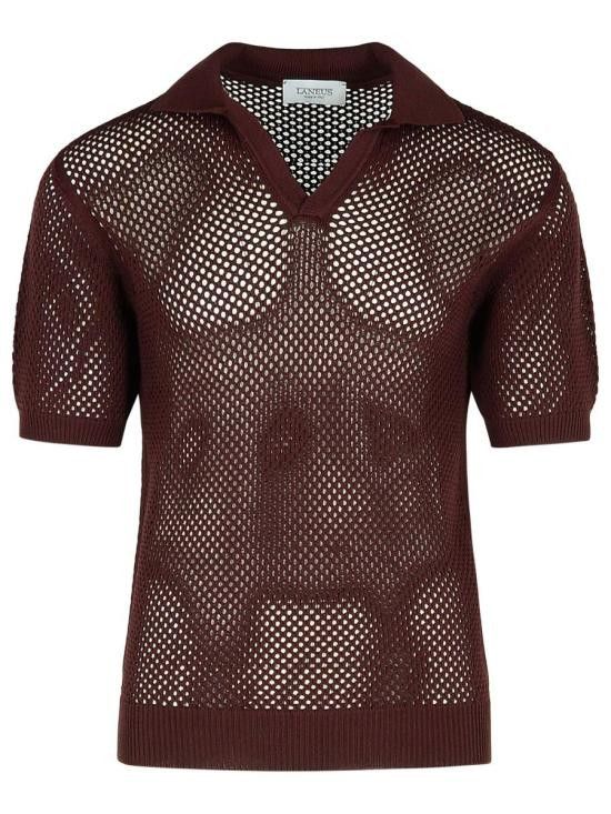 Laneus LANEUS Men Sweater S5LAUAKP113 920 Brown Size US M / EU 48-50 / 2 - 1 Thumbnail
