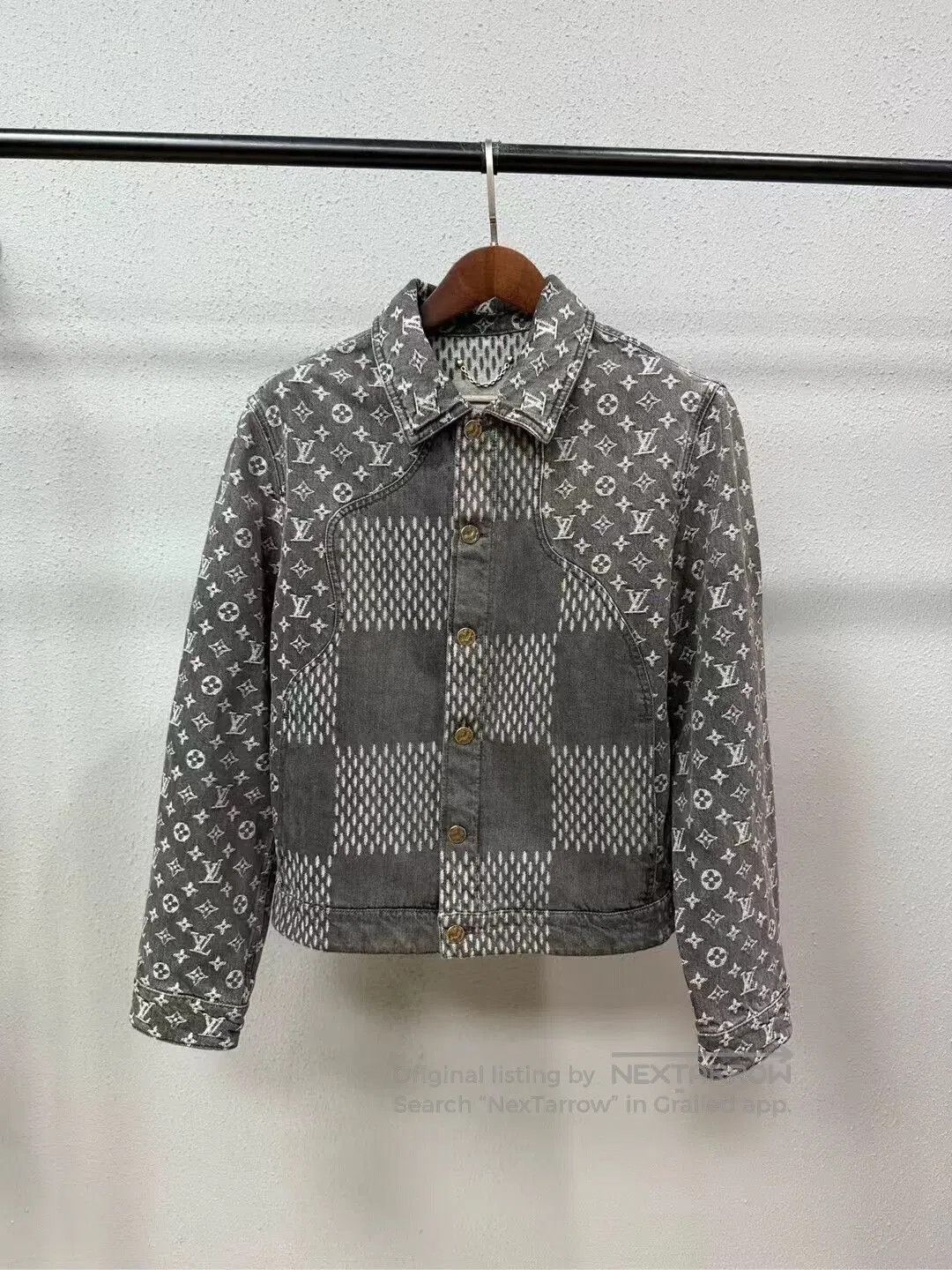 Nigo Louis Vuitton Nigo Gray Denim Jacket. Size US S / EU 44-46 / 1 - 1 Thumbnail