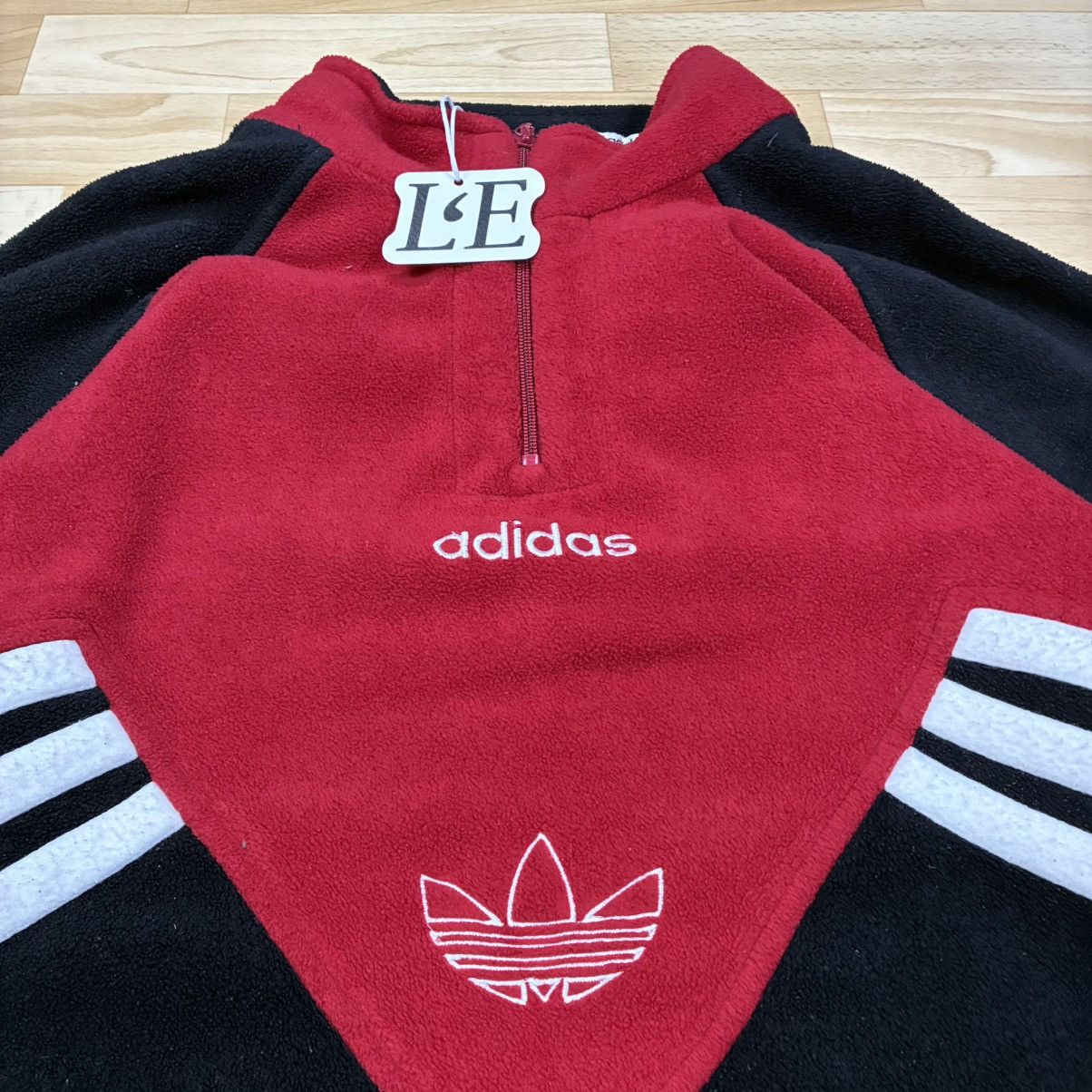 Adidas Mens Adidas Vintage 90s Fleece Jacket Size L Size US L / EU 52-54 / 3 - 2 Thumbnail