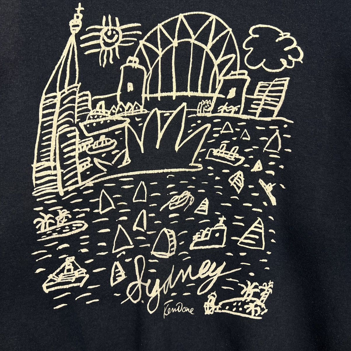 Vintage 90's KEN DONE Art Sydney Crewneck Sweatshirt #4022-C183 Size US S / EU 44-46 / 1 - 3 Thumbnail