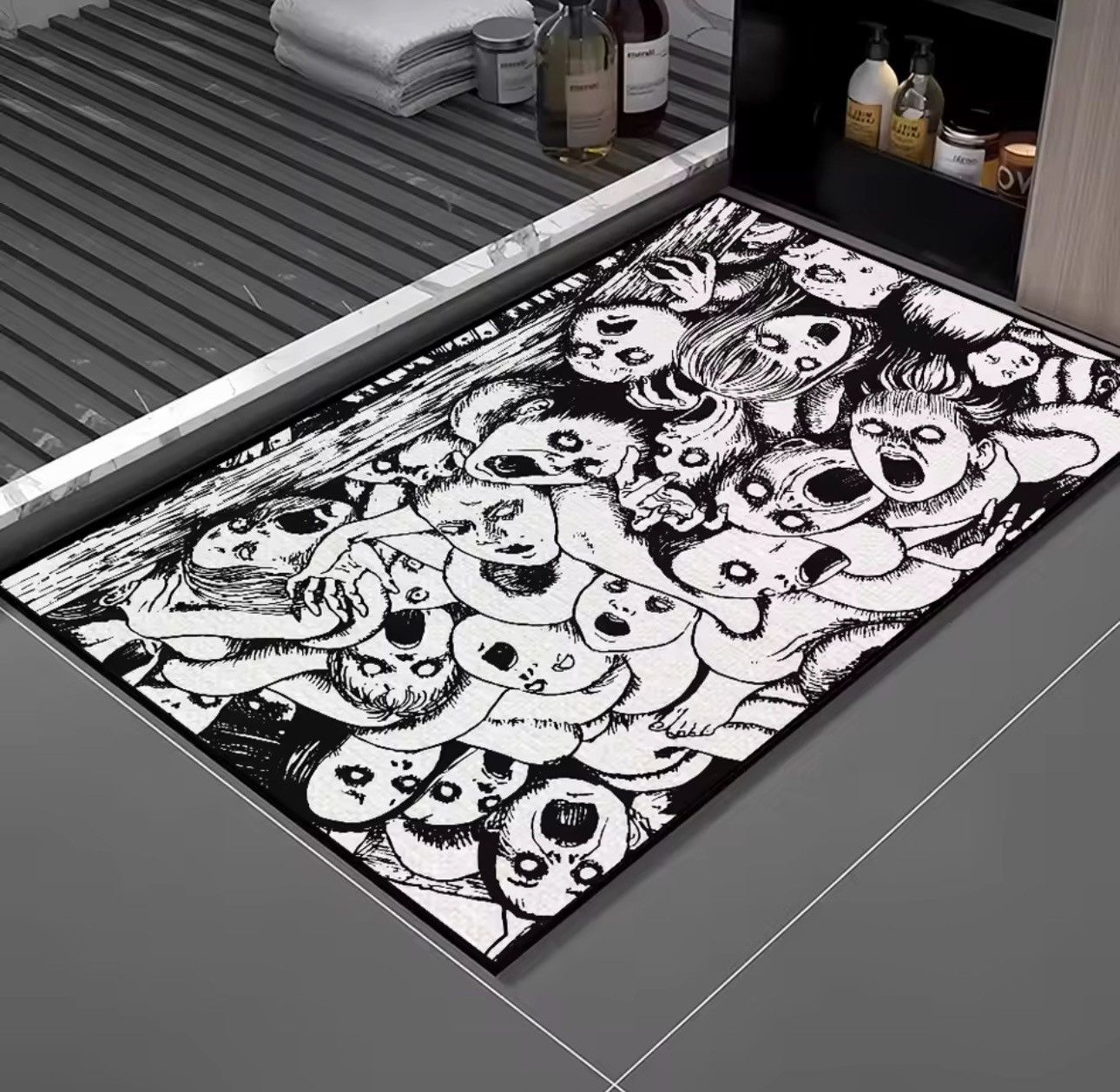 Anime Punk Gothic Horror Decoration Anime Custom Carpet Rug Size ONE SIZE - 2 Thumbnail