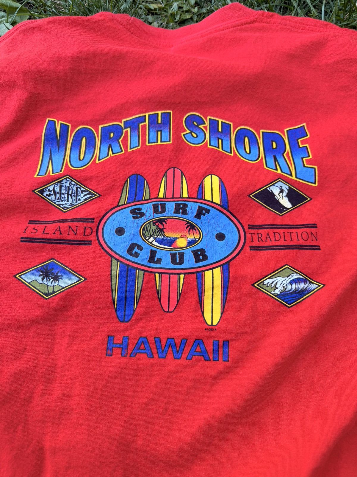 Vintage Y2K Hawaii Surf Club Red Long Sleeve tee Size Large Size US L / EU 52-54 / 3 - 6 Thumbnail