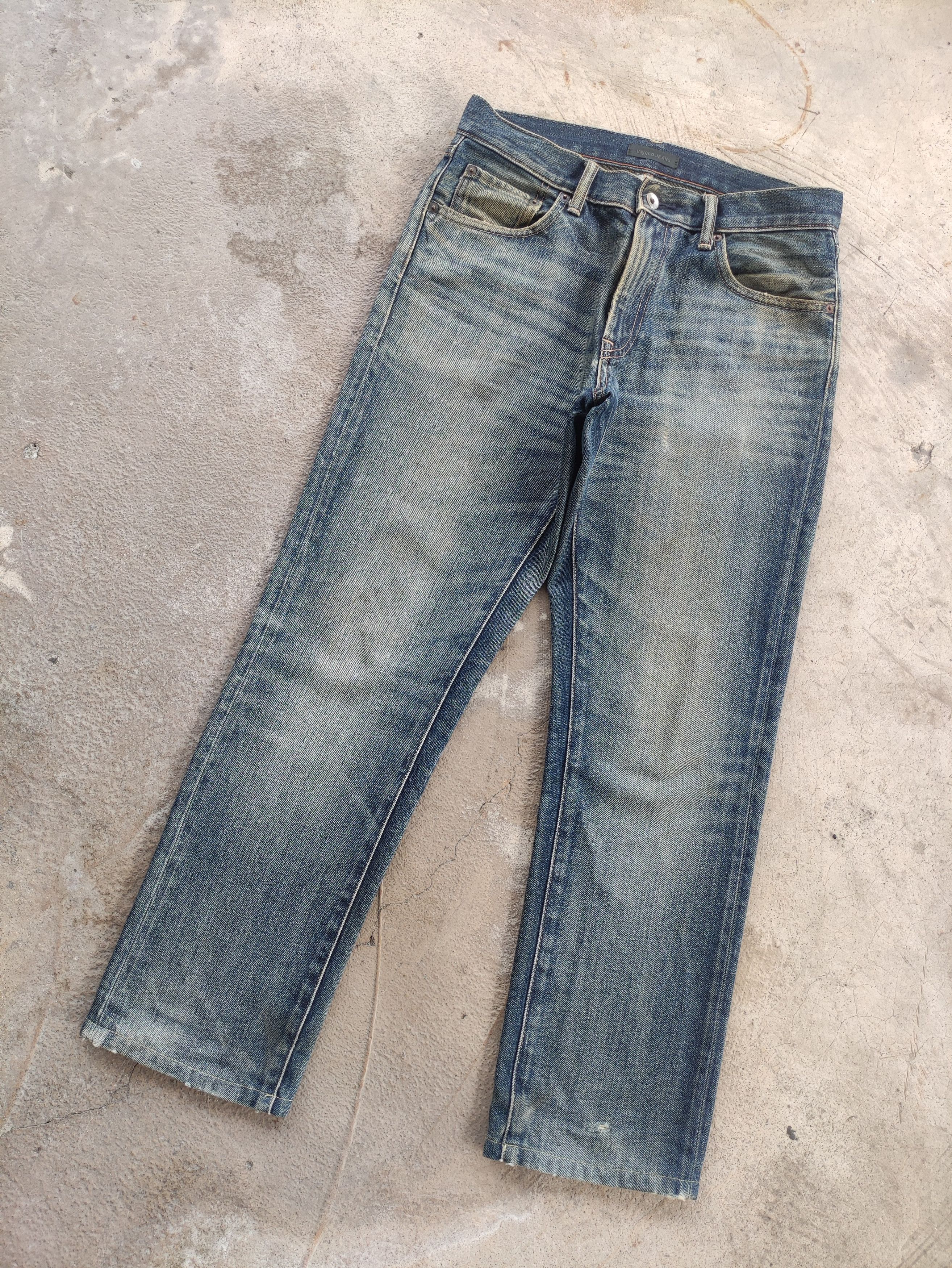 Japanese Brand Vintage Japanese Jean Distressed Faded Denim Pants Size US 31 - 2 Thumbnail