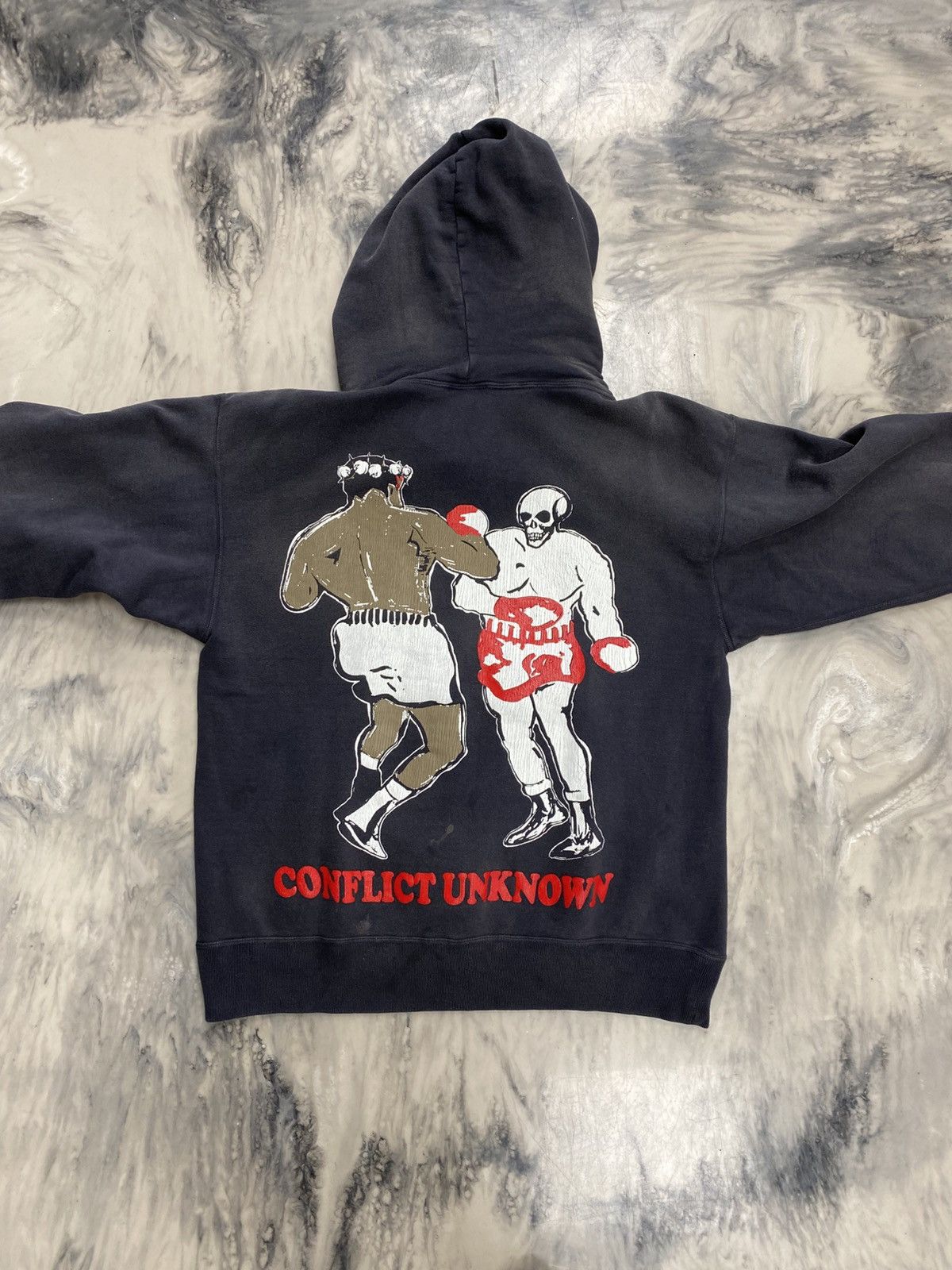 DENIM TEARS × Saint Michael Saint Michael x Denim Tears struggle hoodie black large Size US L / EU 52-54 / 3 - 1 Thumbnail