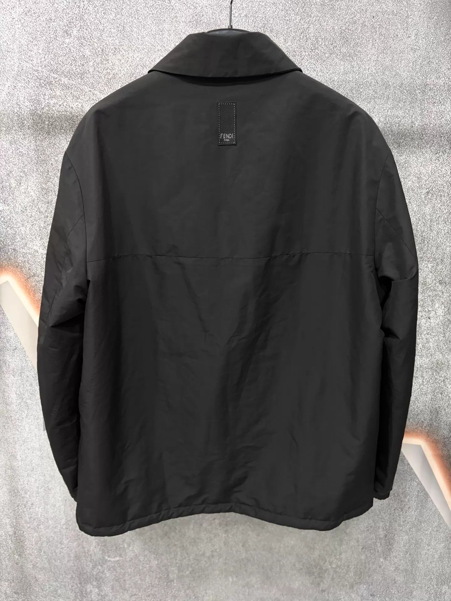 Fendi FENDI Men's Black Reversible Padded Cotton Jacket Size 52 Size US L / EU 52-54 / 3 - 2 Thumbnail
