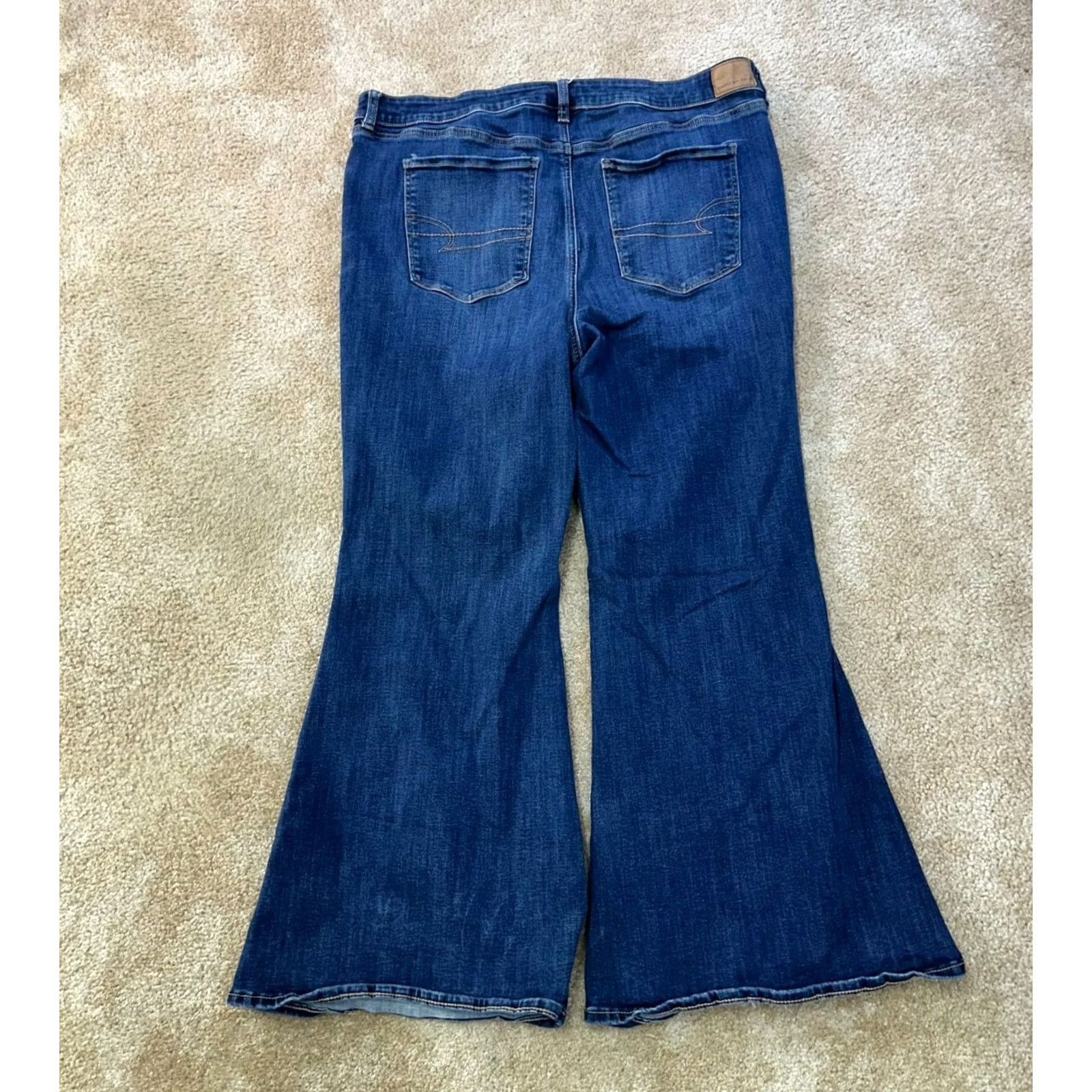 American Eagle Outfitters American Eagle Jeans Women's Festival High Rise Flare 20s Next Level Stretch Size 42" / US 20 - 6 Thumbnail