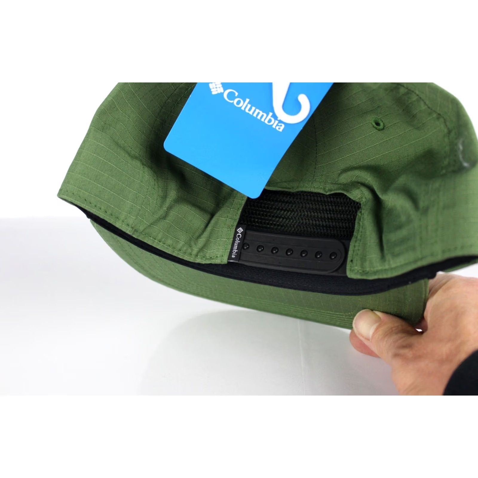 Vintage Columbia Men's Ratchet Strap Snapback Hat Green CS3469 352 Fish Trout Patch Hat Adjustable One Size Green Casual Outdoor Canvas 100% Cotton Cap Mens Size ONE SIZE - 2 Thumbnail